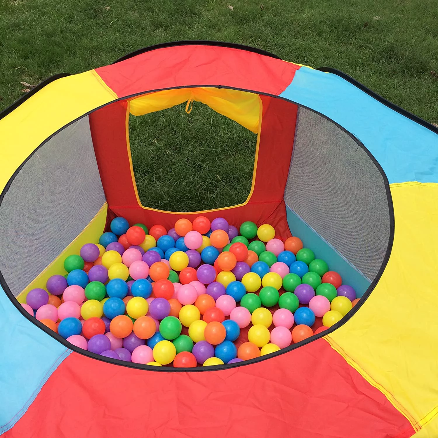 Artrylin Ball Pit Play Tent for Kids – 6-Sided Ball Pit for Kids Toddlers and Baby – Fill with Plastic Balls or Use as an Indoor / Outdoor Children Playhouse Tent