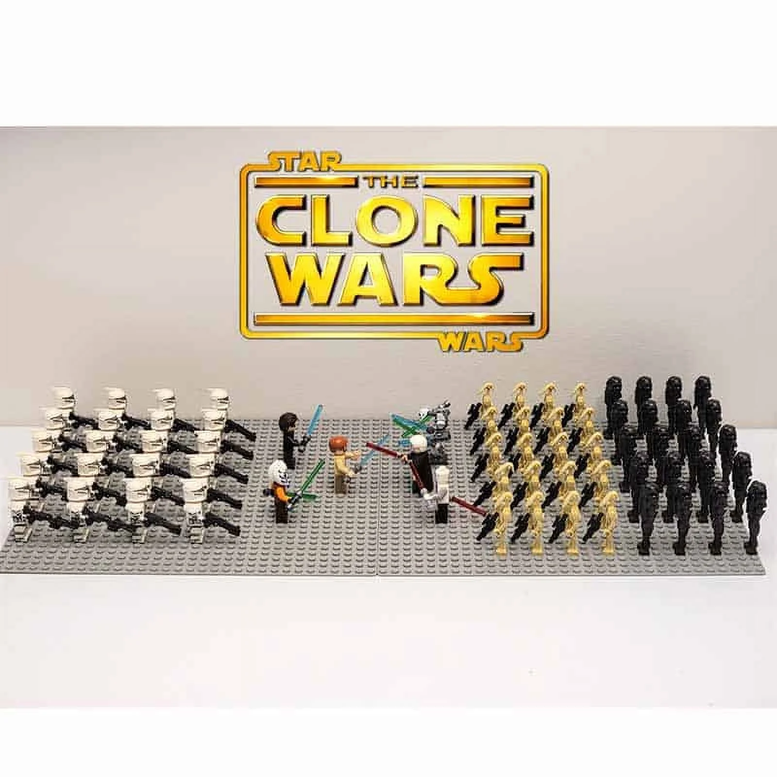 Star Wars Mandalorian Clone Wars Battle 66 Minifigures Army General Grievous Obi Wan Kenobi Kids Toys Gift