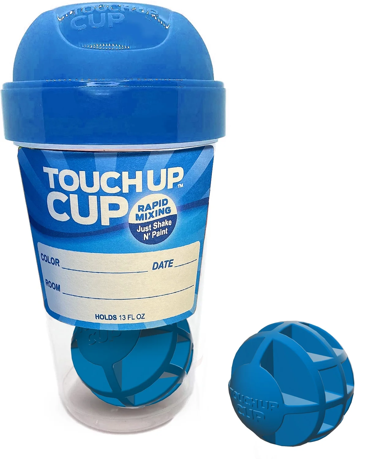 Touch Up Cup 13 oz Empty Leftover Paint Storage Containers with Lids, 3 Pack