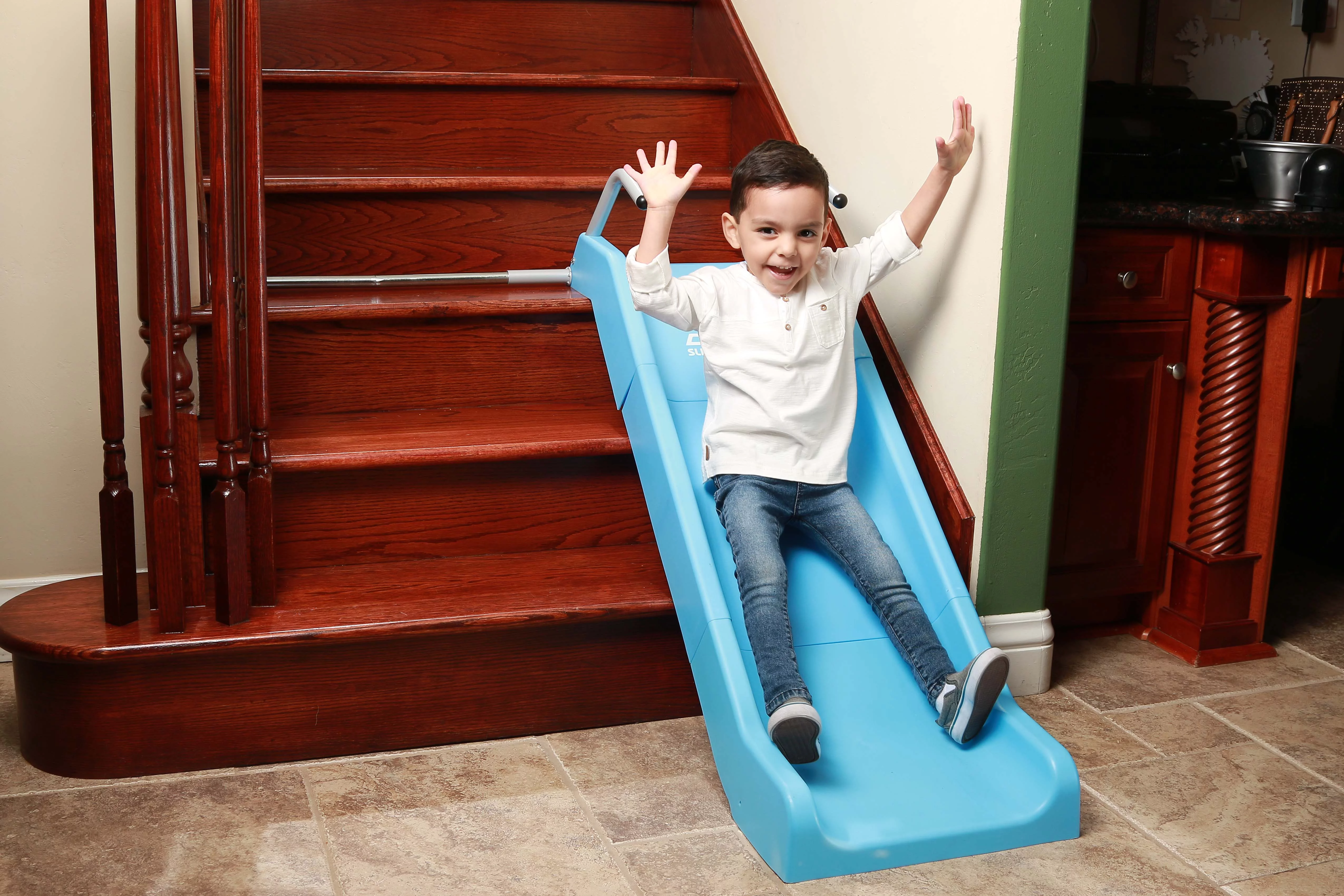 PLATPORTS Indoor Stair Slide – Play Set Toy ? Kids Boys Girls Safe Playground Children ? Parents Grandparents Gifts to Your Precious Ones