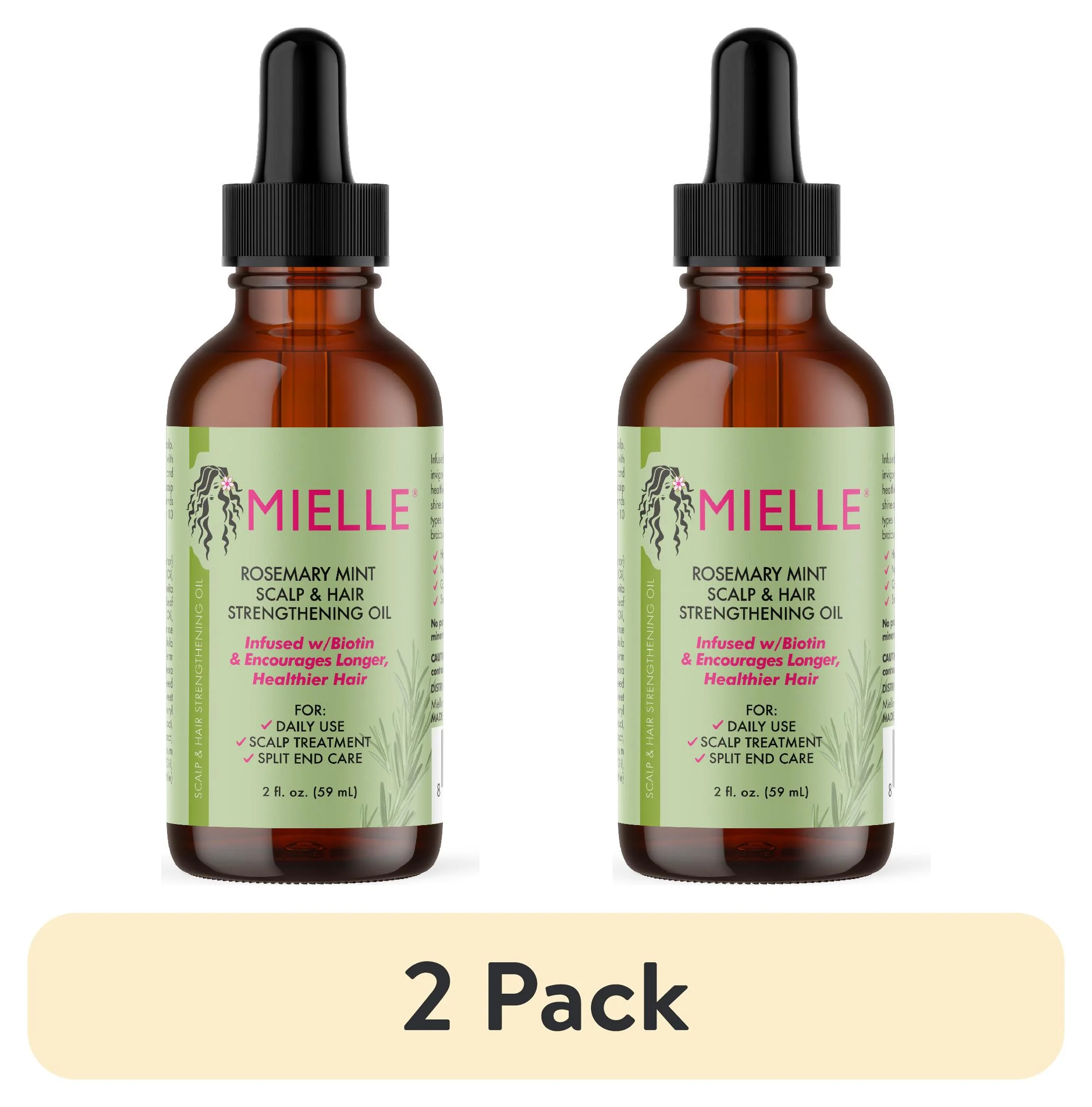 Mielle Rosemary Mint Scalp & Hair Strengthening Oil 2 oz