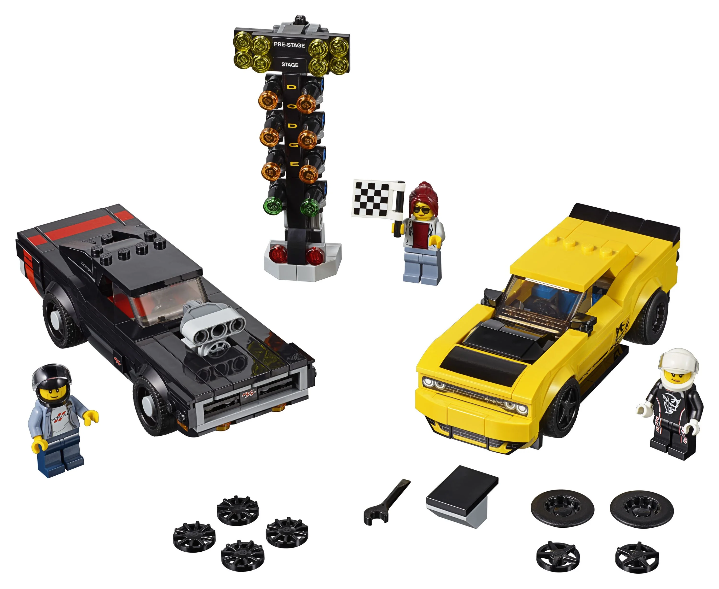 LEGO Speed Champions 2018 Dodge Challenger SRT Demon and 1970 75893 Building Car