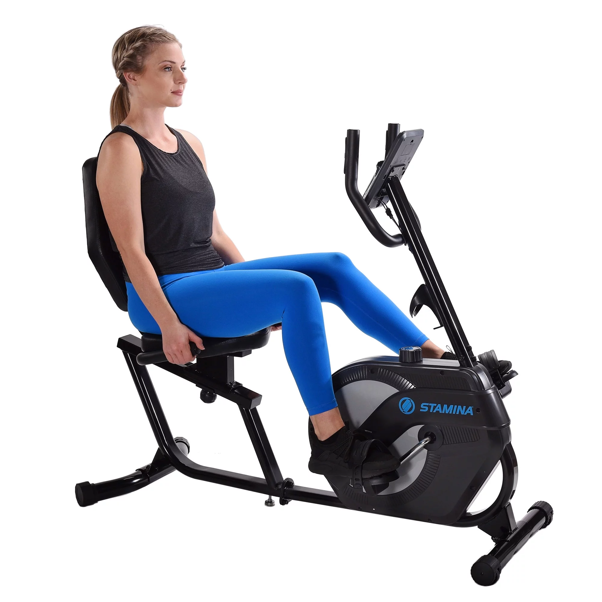 Stamina Products 1346 Stationary Recumbent Exercise Bike for Home Workouts