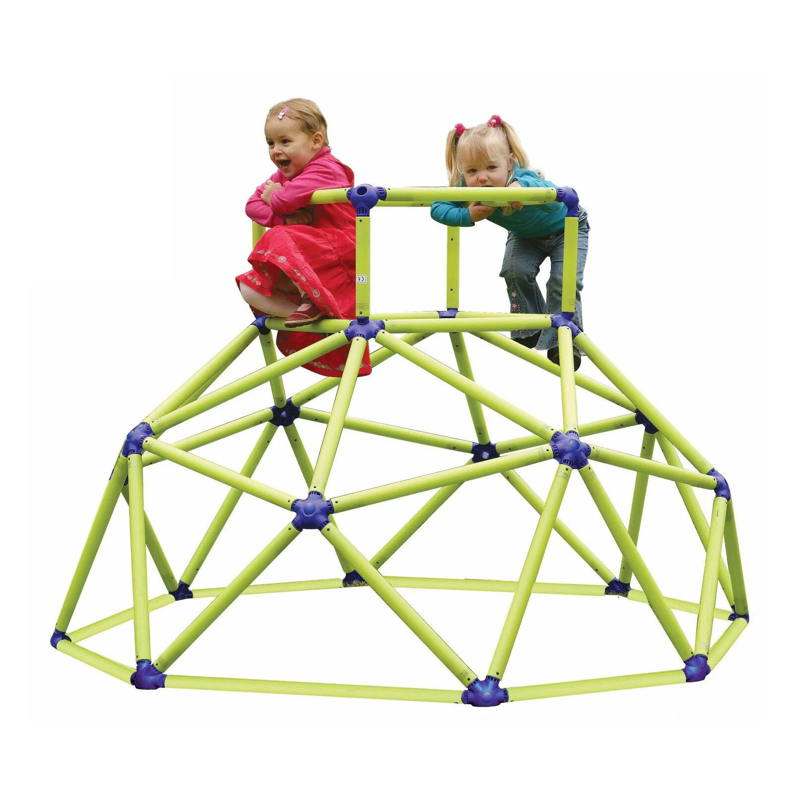 Eezy Peezy Monkey Bars Climbing Tower – Active Outdoor Fun for Kids Ages 3 to 8 Years Old, Green/Blue