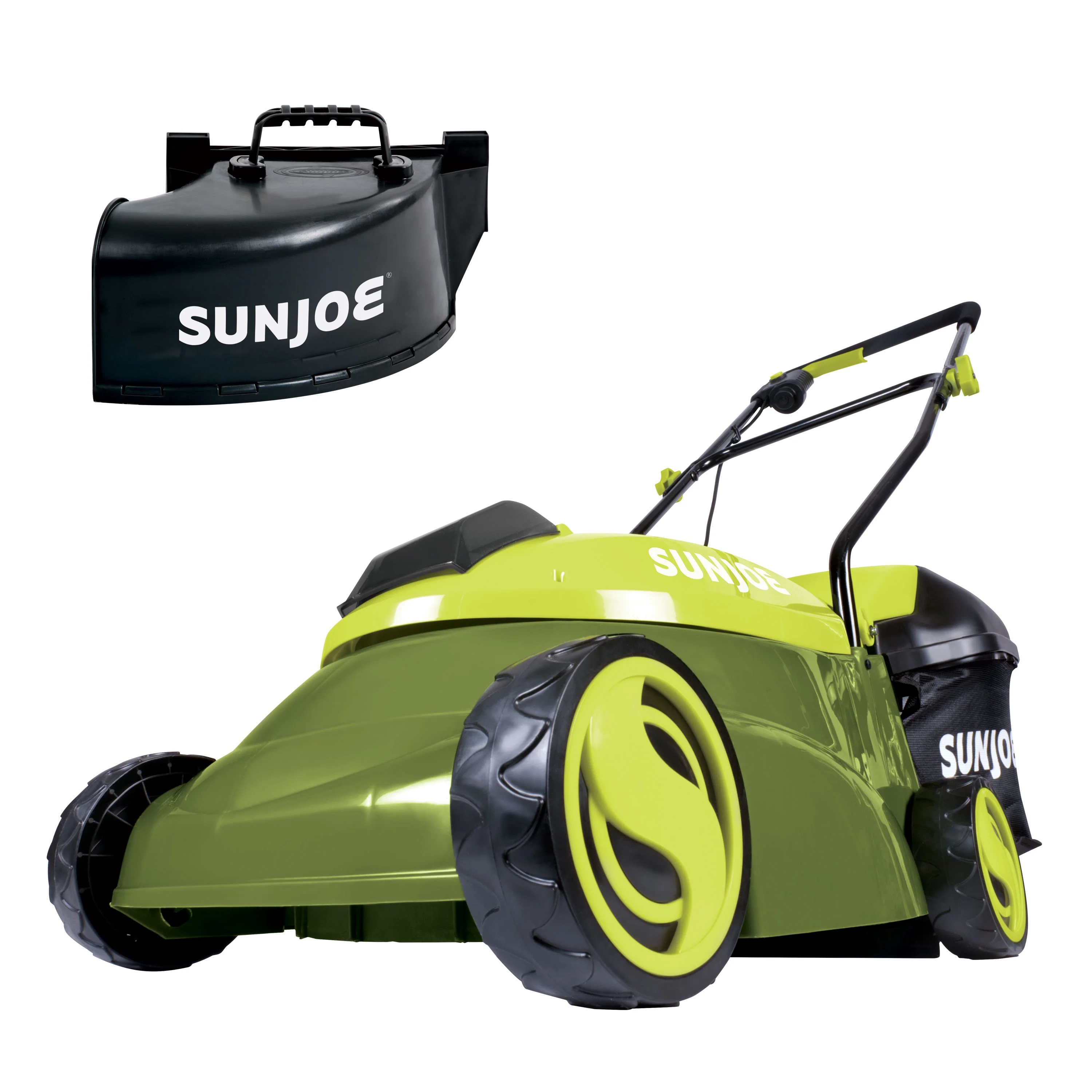 Sun Joe 28V Cordless 14″ Brushless Push Lawn Mower, 3-Position, 4.0-Ah