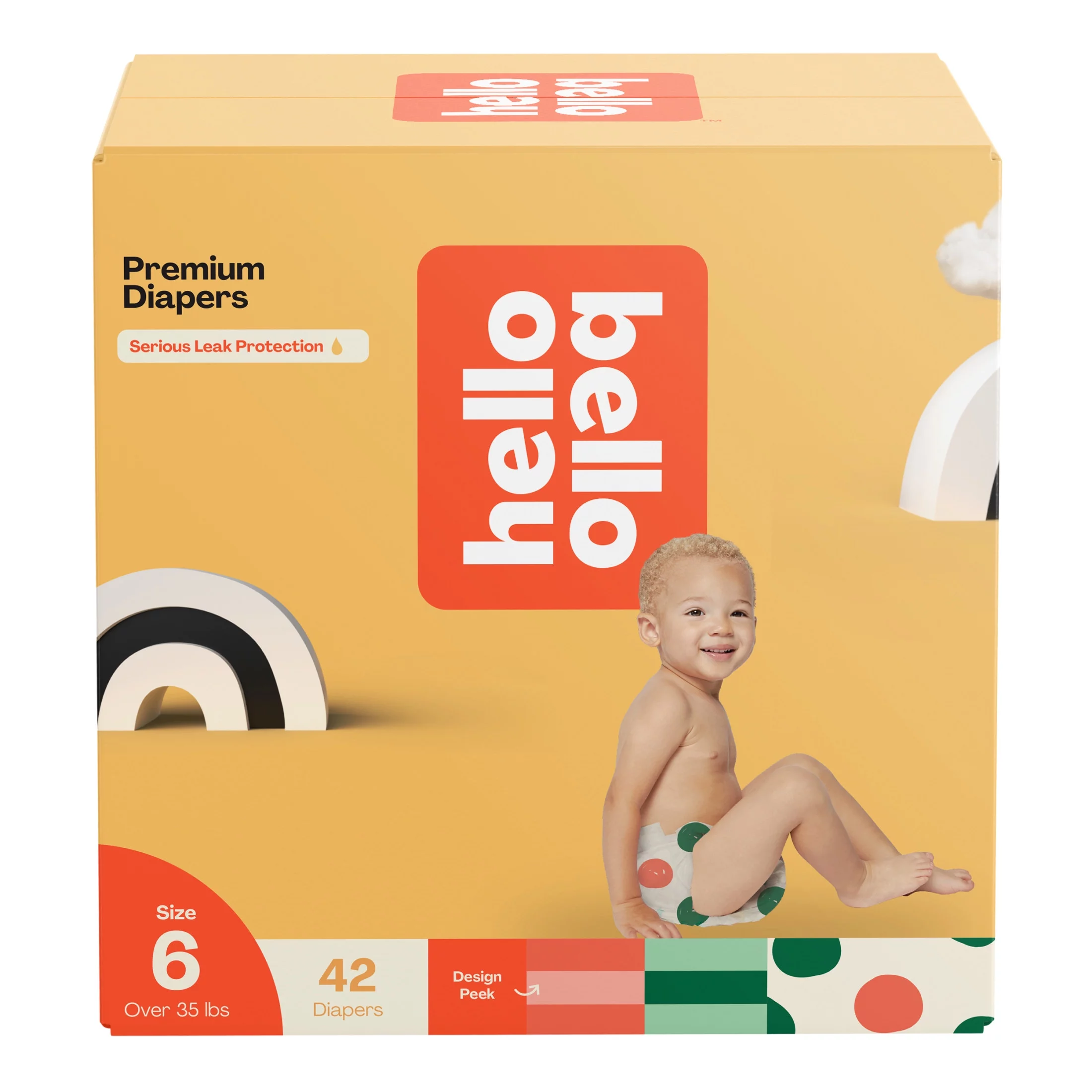 Hello Bello Premium Baby Diapers, Toddler Size 6, 42 Count (Select for More Options)