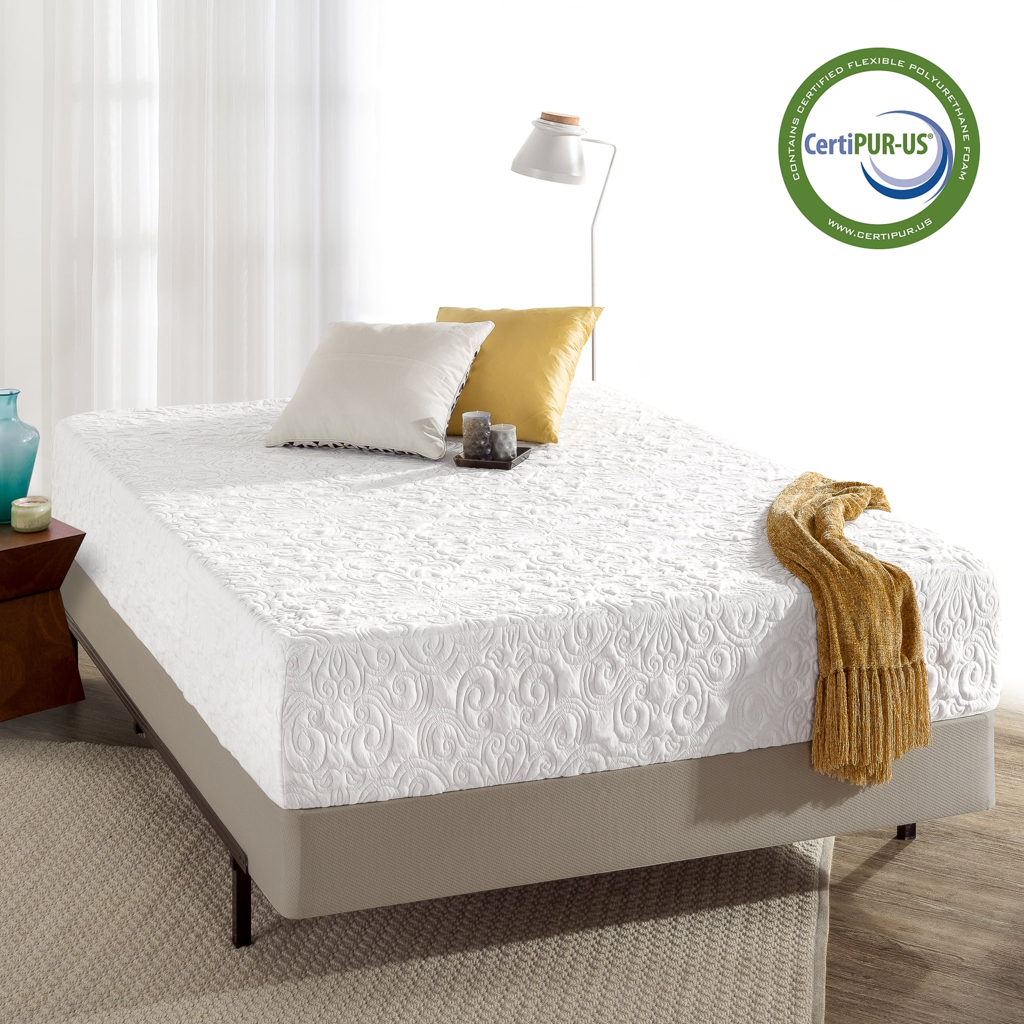 Zinus Spa Sensations Serenity 12″ Memory Foam Mattress, Full