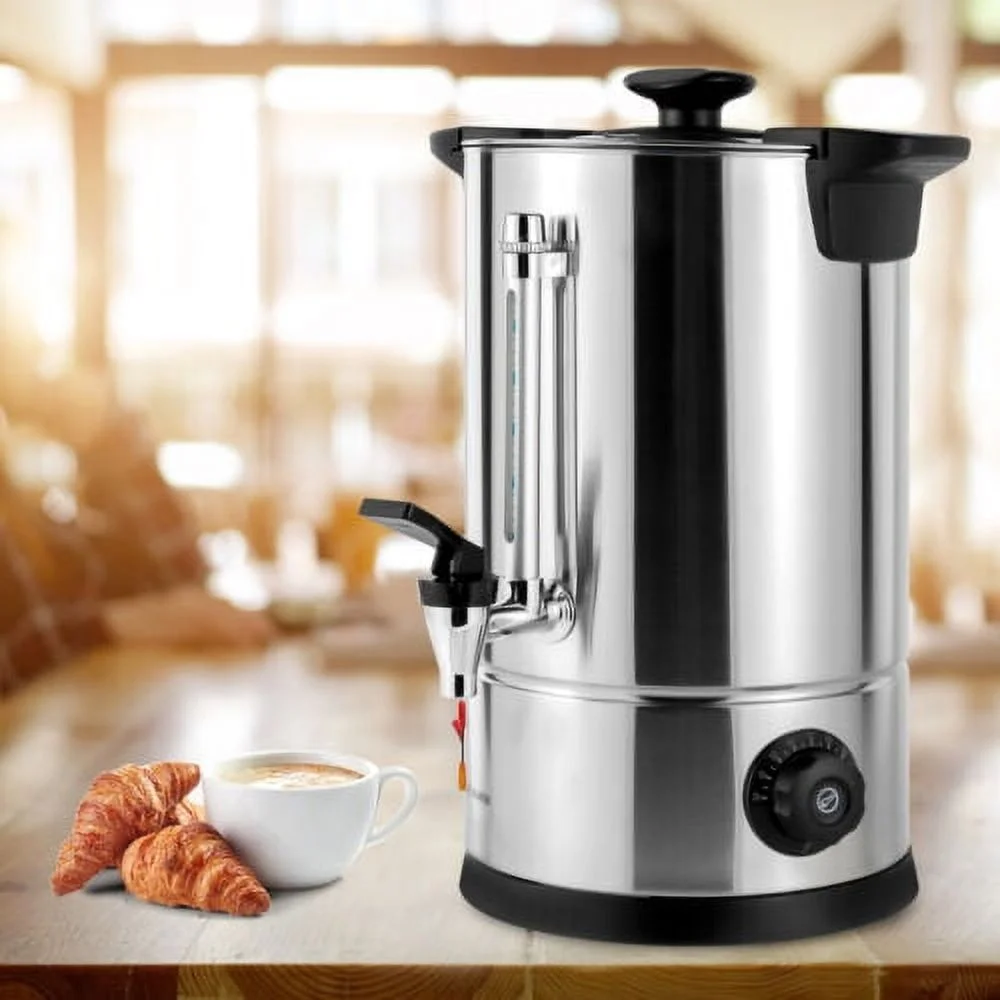 8L/2.11gal Premium Commercial Coffee Machine Large Stainless Steel Coffee Maker