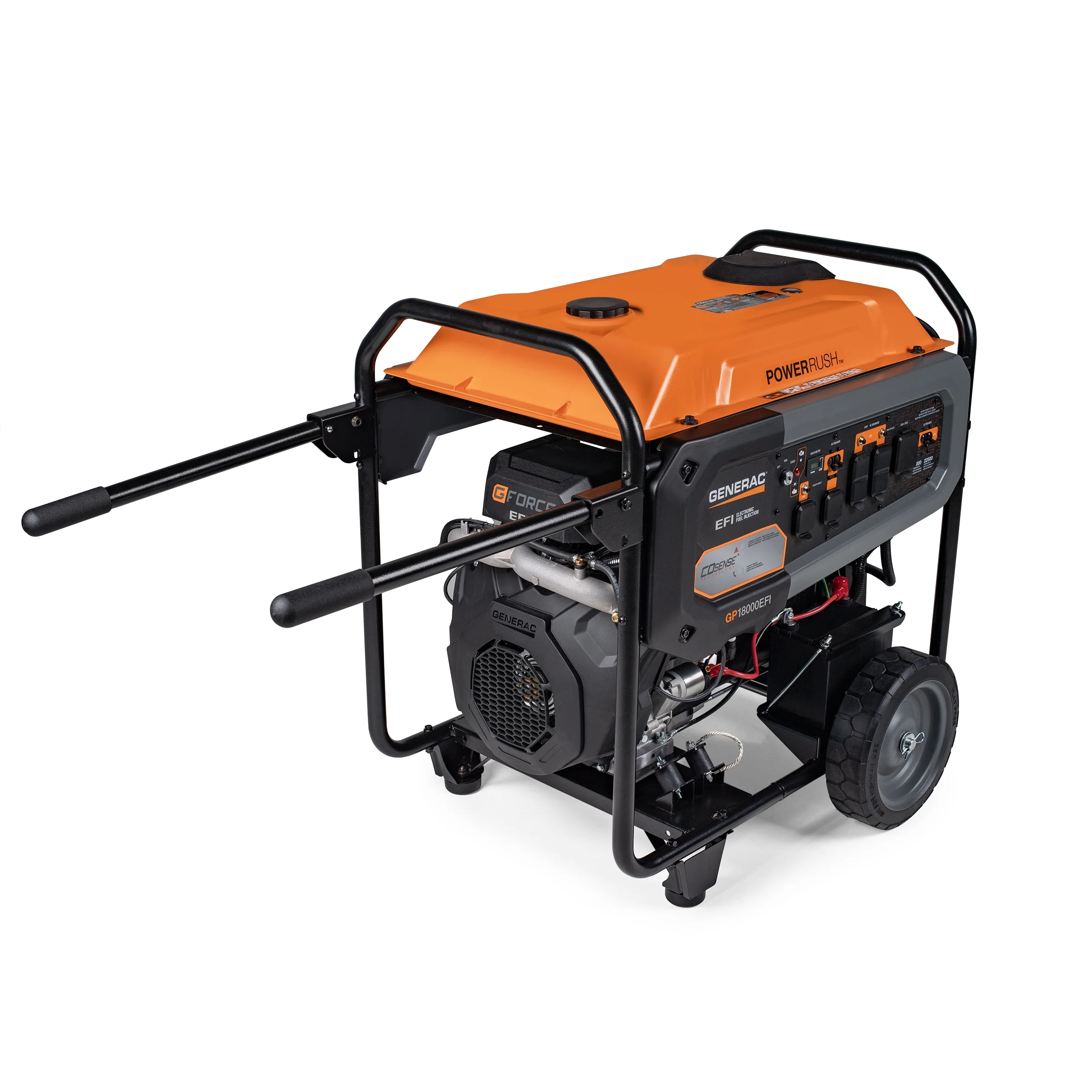 Generac 8917 GP18000E 18000 Watt Electric Start Gas Powered Portable Generator with COSense – 50ST