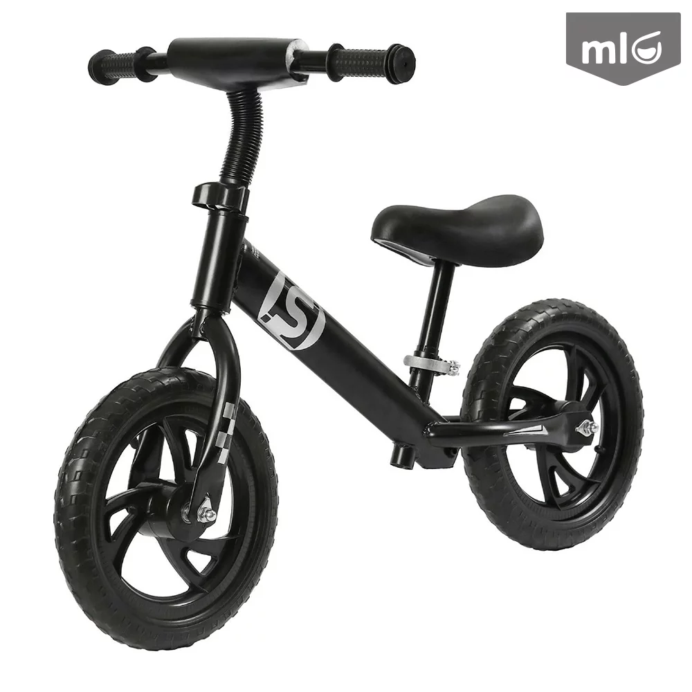 ML Toddler Balance Bike – No Pedal Training Bicycle for 2, 3, 4, 5, 6 Year Old Boys & Girls, Lightweight Kids Balance Bike with Adjustable Seat and Handlebar (White)