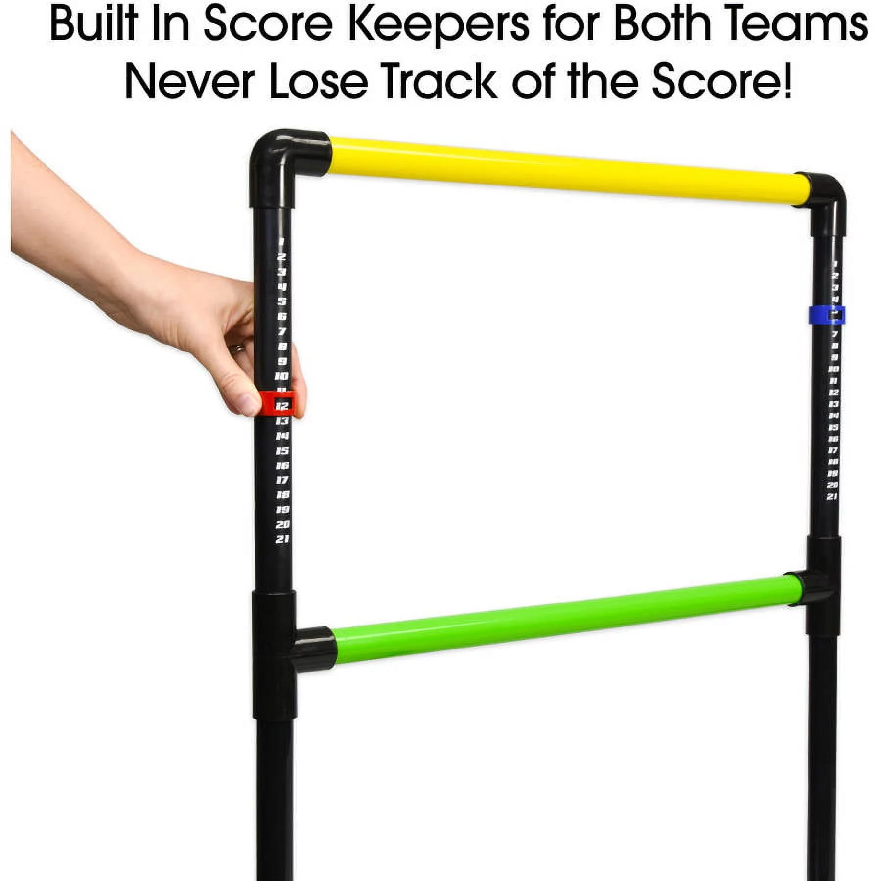 GoSports Ladder Toss Game with 6 Bolo Balls Indoor Outdoor Backyard Lawn Game