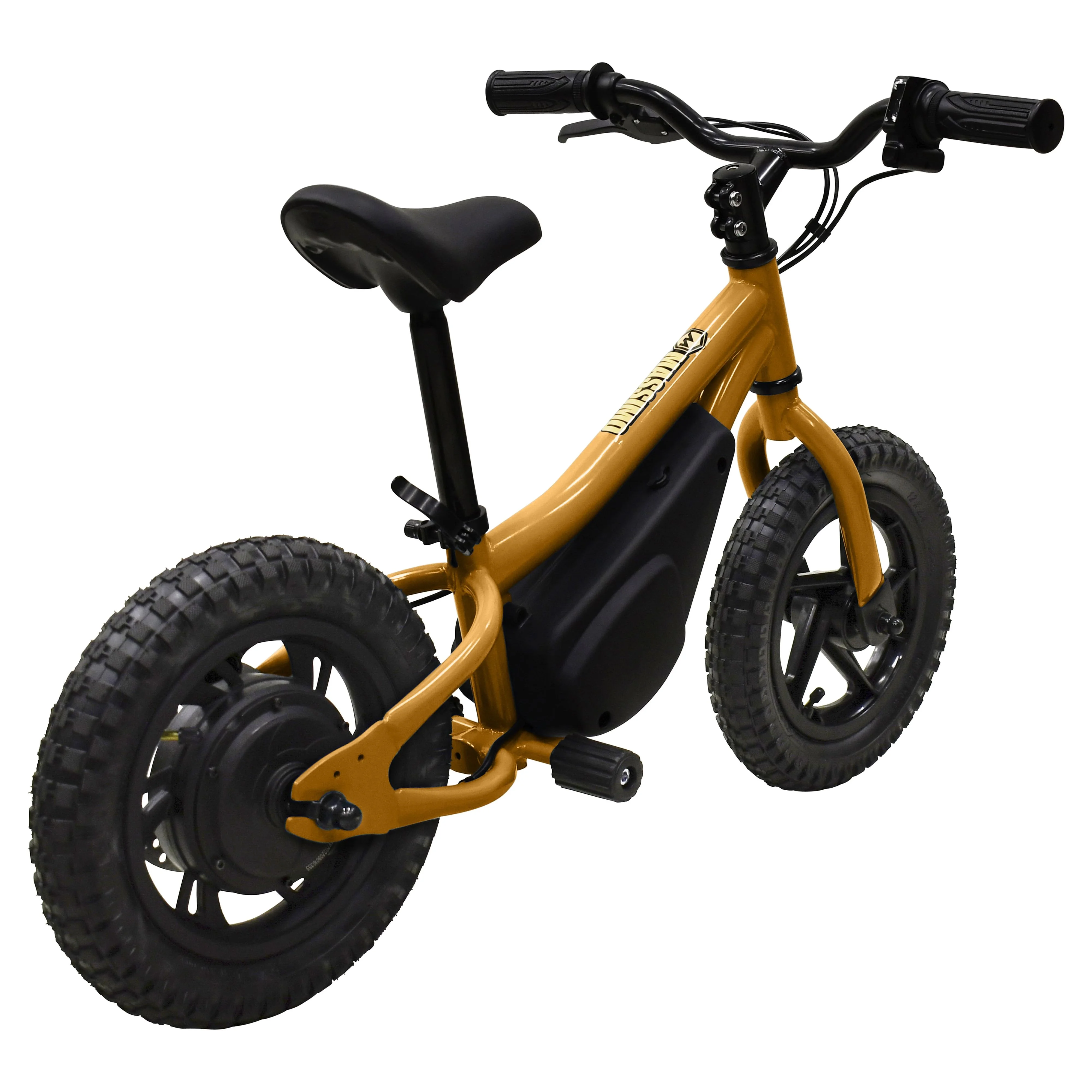 Massimo E11 24V Electric Balance Bike Bicycle | Seat Height 14in – 18in Battery Powered Ages 3 & Up (Yellow)