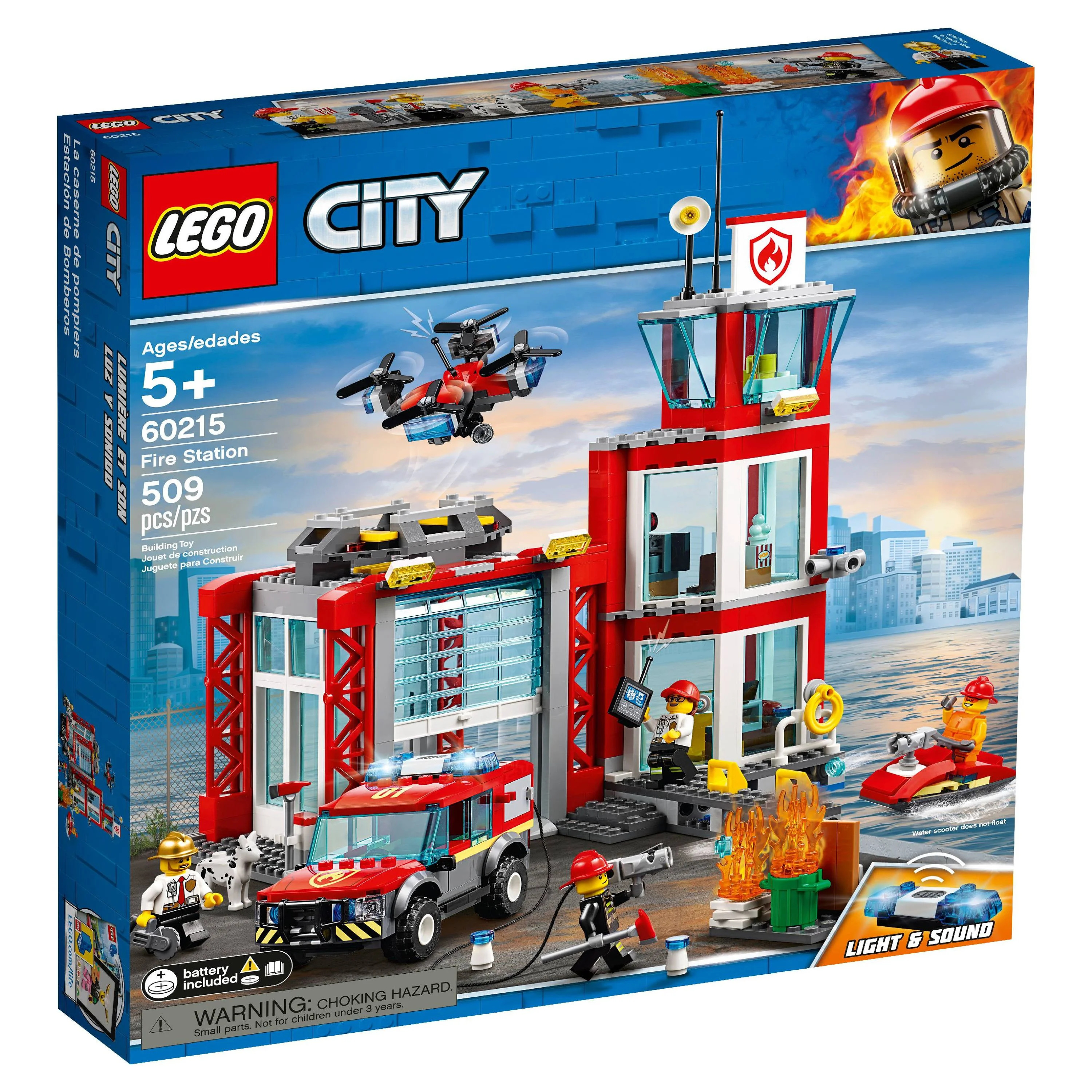 LEGO City Fire Fire Station 60215 Building Set (509 Pieces)