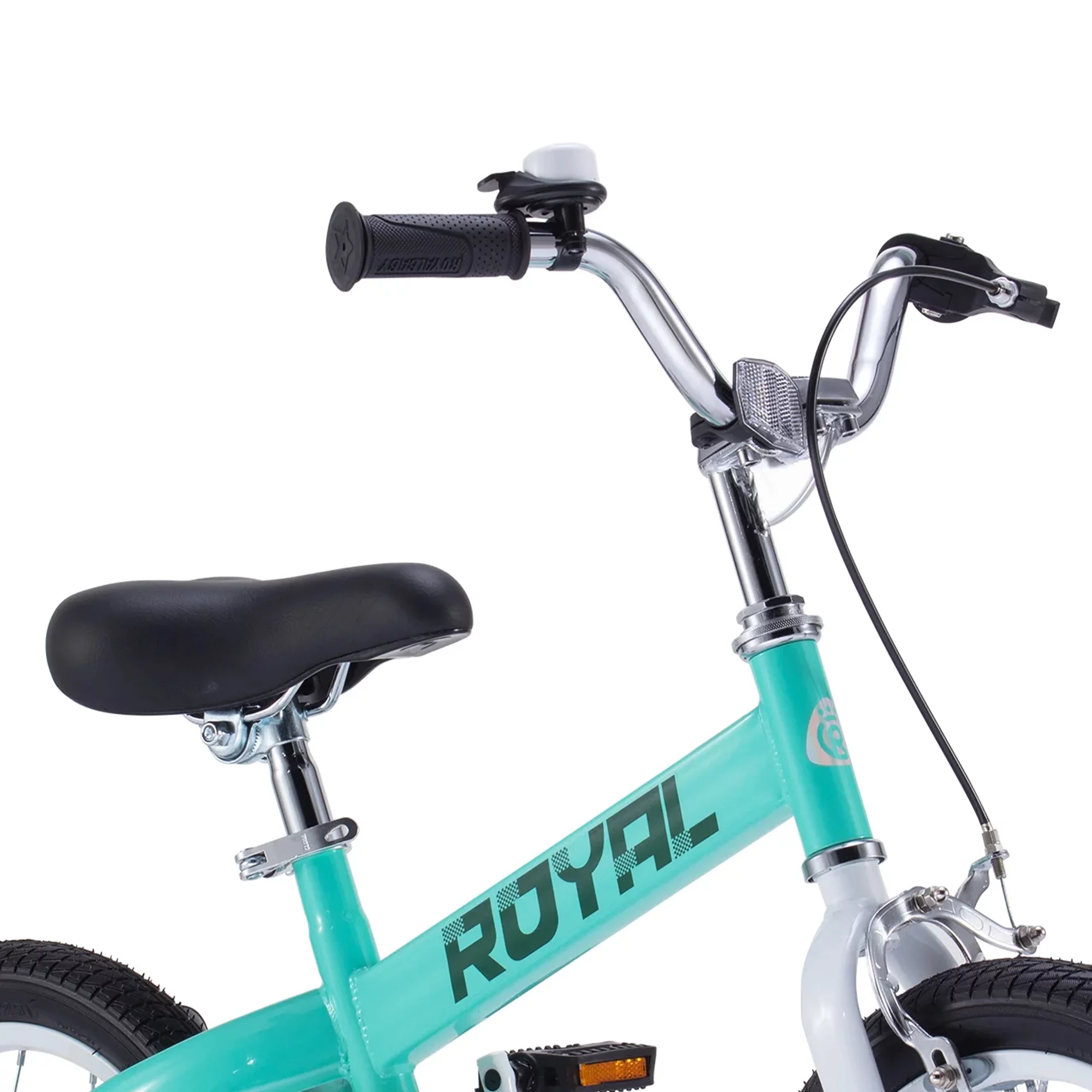 RoyalBaby Formula 14″ Kids Bike with Training Wheels & Coaster Brake, Blue