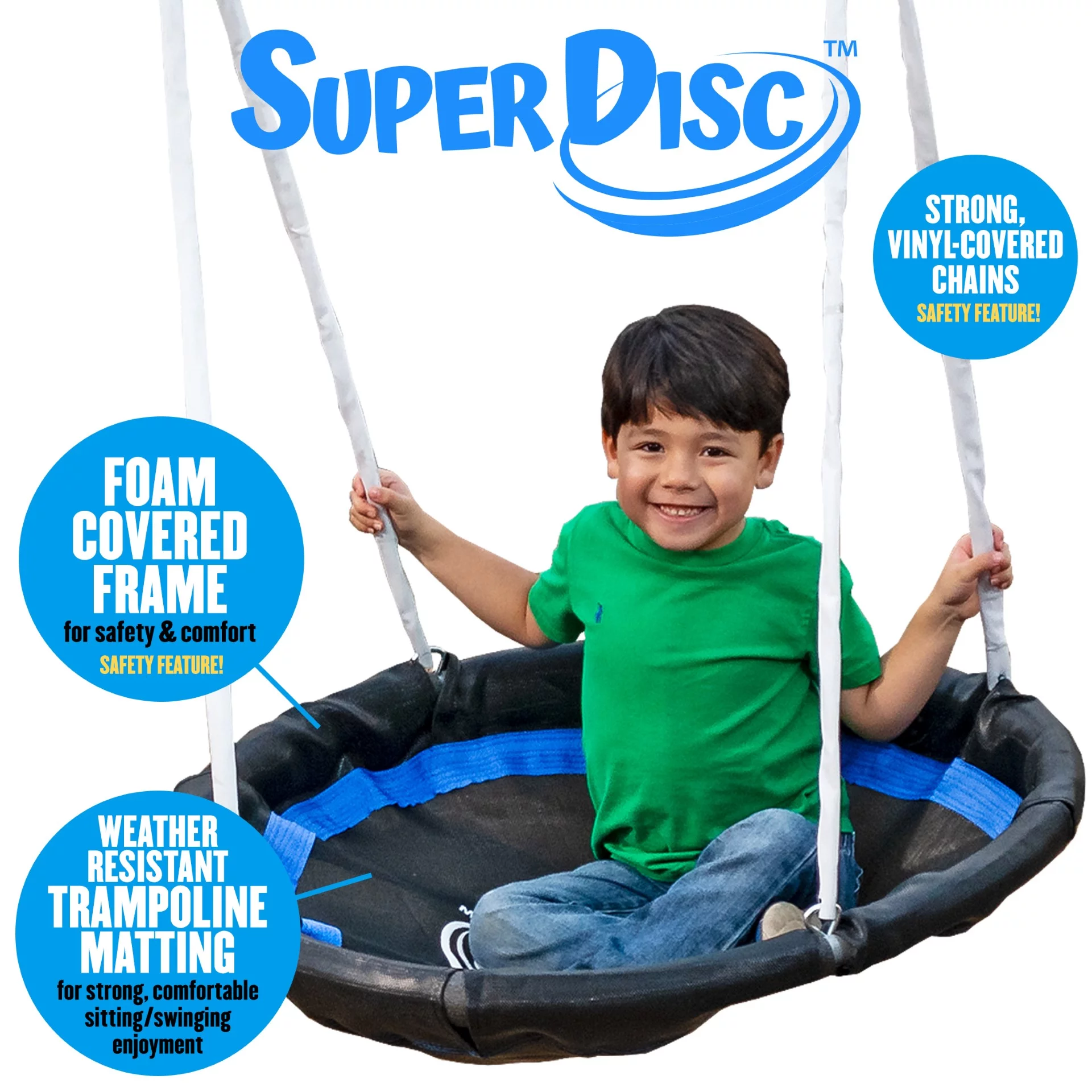 XDP Recreation Freedom Fun Metal Swing Set with Super Disc Saucer Swing, Swing, See-Saw, Slide