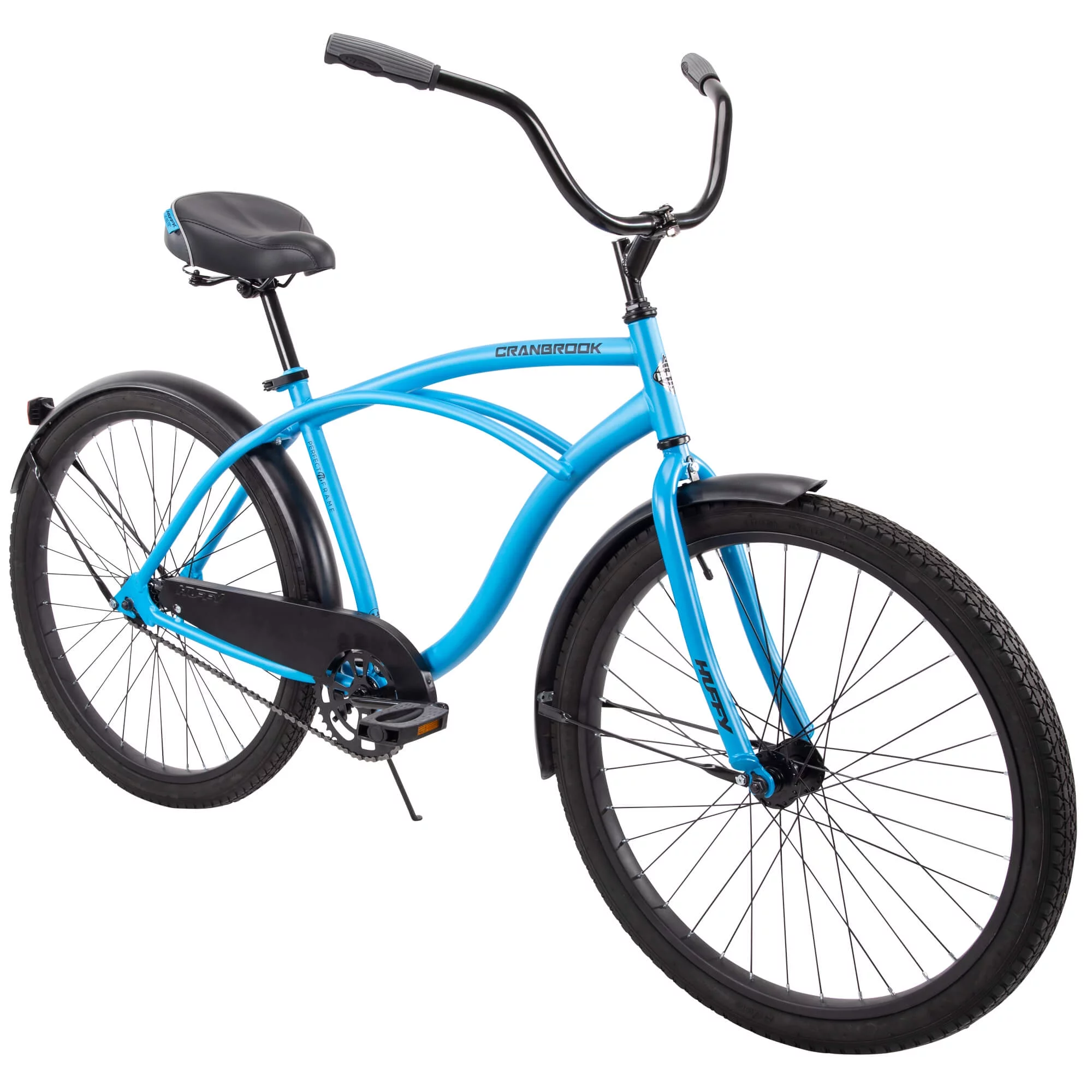 Huffy 26″ Cranbrook Men’s Comfort Cruiser Bike, Ages 13″ Years, Matte Blue