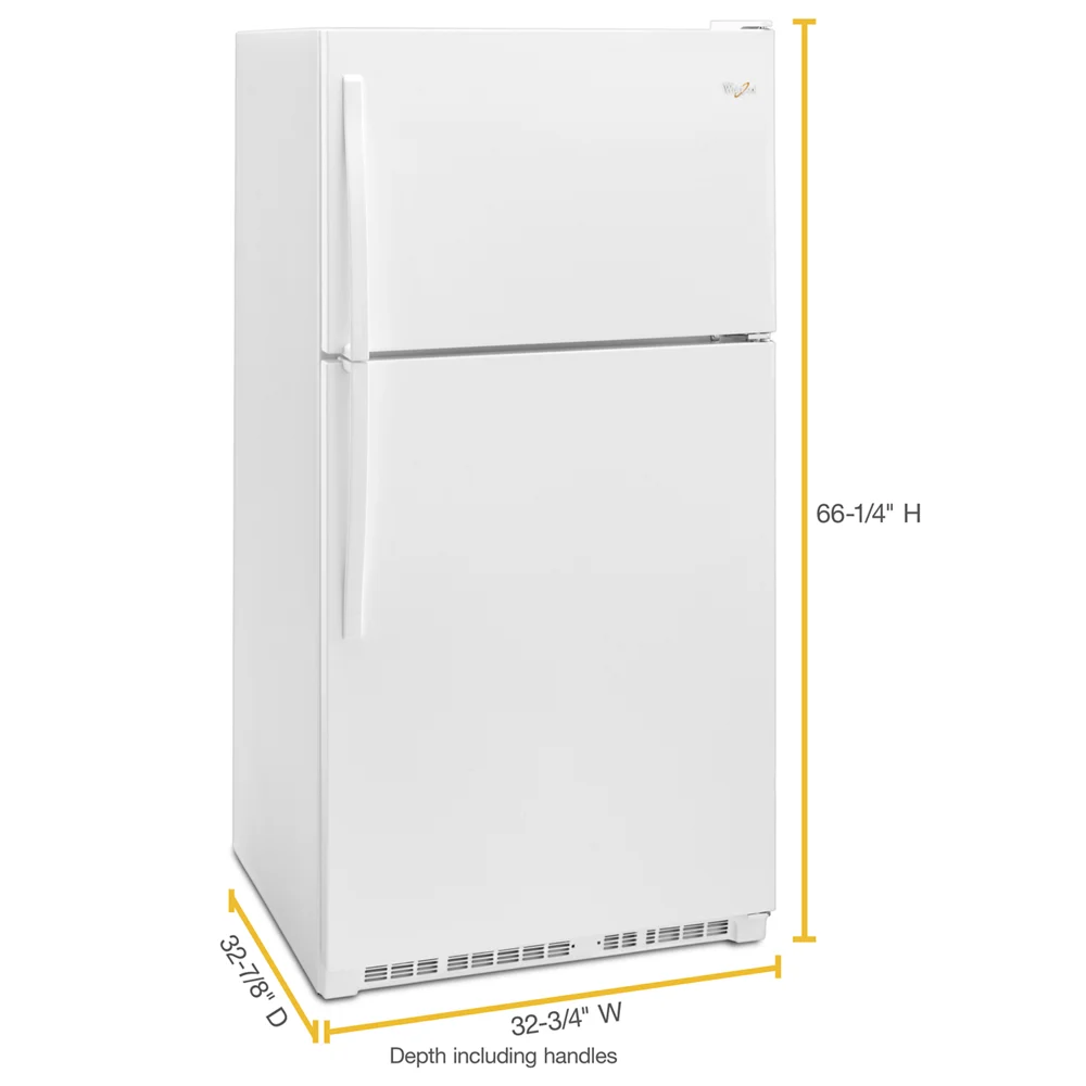 Whirlpool WRT311FZDM 20 Cu. Ft. Stainless Top Freezer Refrigerator