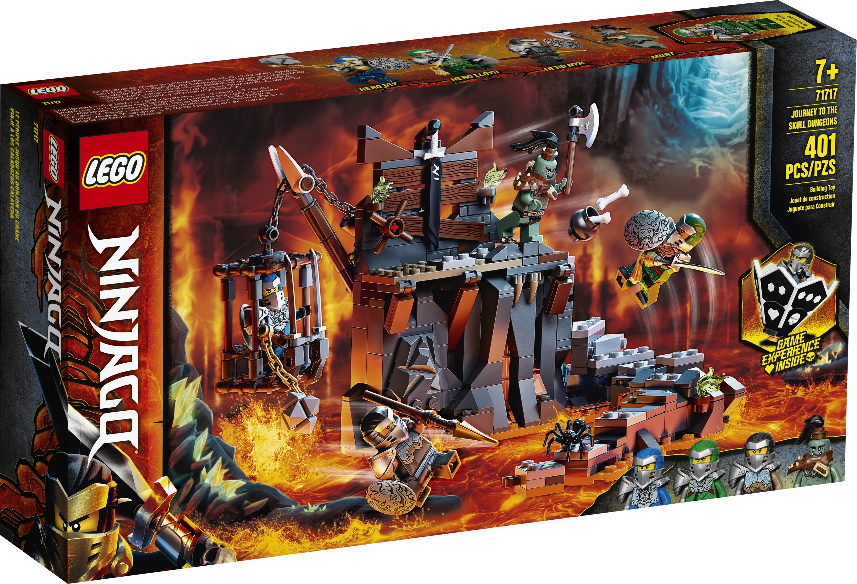 LEGO NINJAGO Journey to the Skull Dungeons 71717 Ninja Building Toy for Kids (401 Pieces)