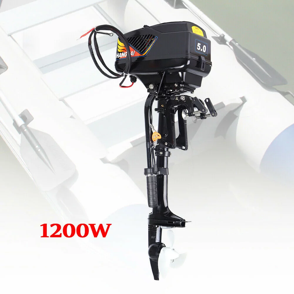 OUKANING 48V 1200W 5 HP Electric Trolling Motor Boat Engine Outboard Motor Marine