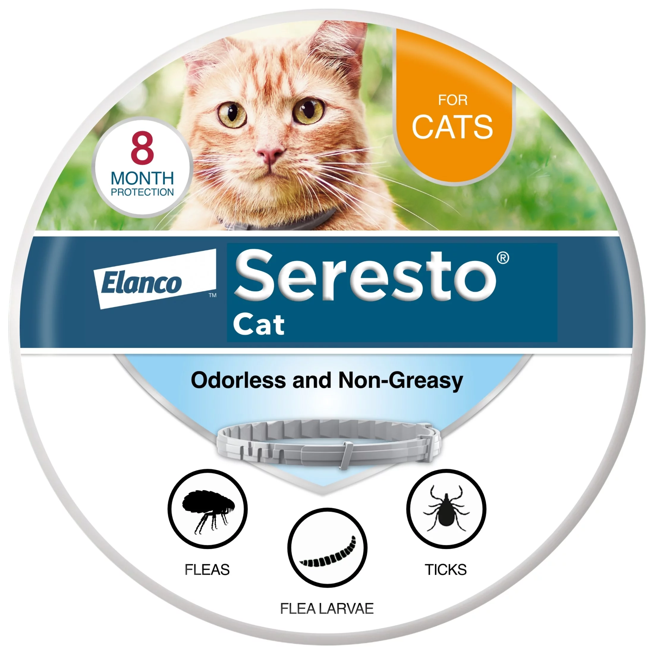 Seresto for Cats 8-Month Flea and Tick Prevention Collar