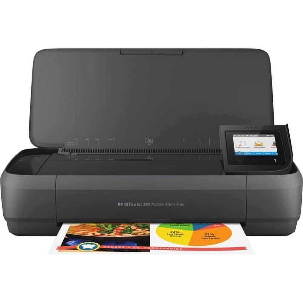 Restored HP OfficeJet 250 Mobile All-in-One InkJet Printer | Mobile Print, Scan, Copy | CZ992A (Refurbished)