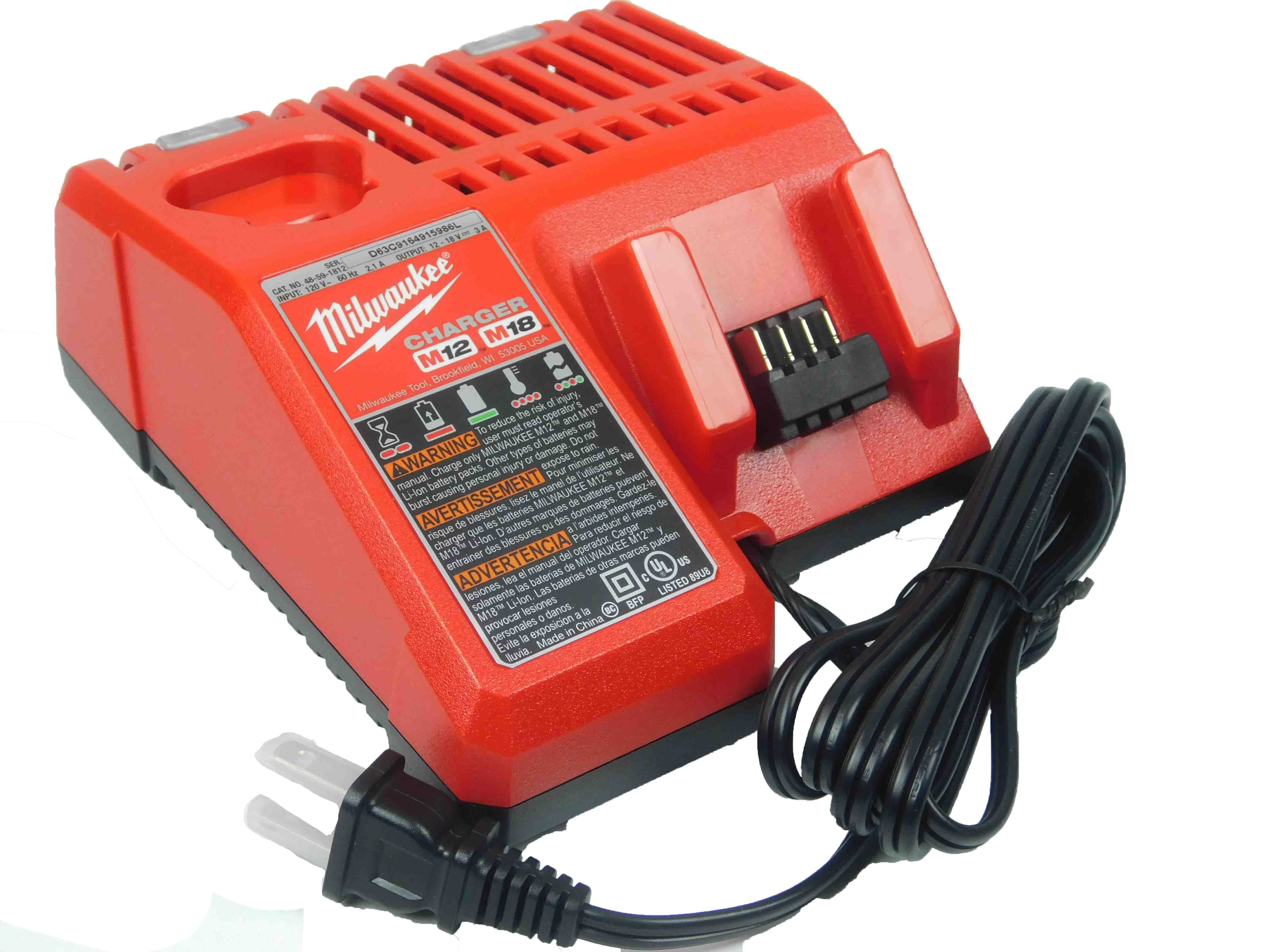 Milwaukee M18 & M12 Multi-Voltage Charger 48-59-1812