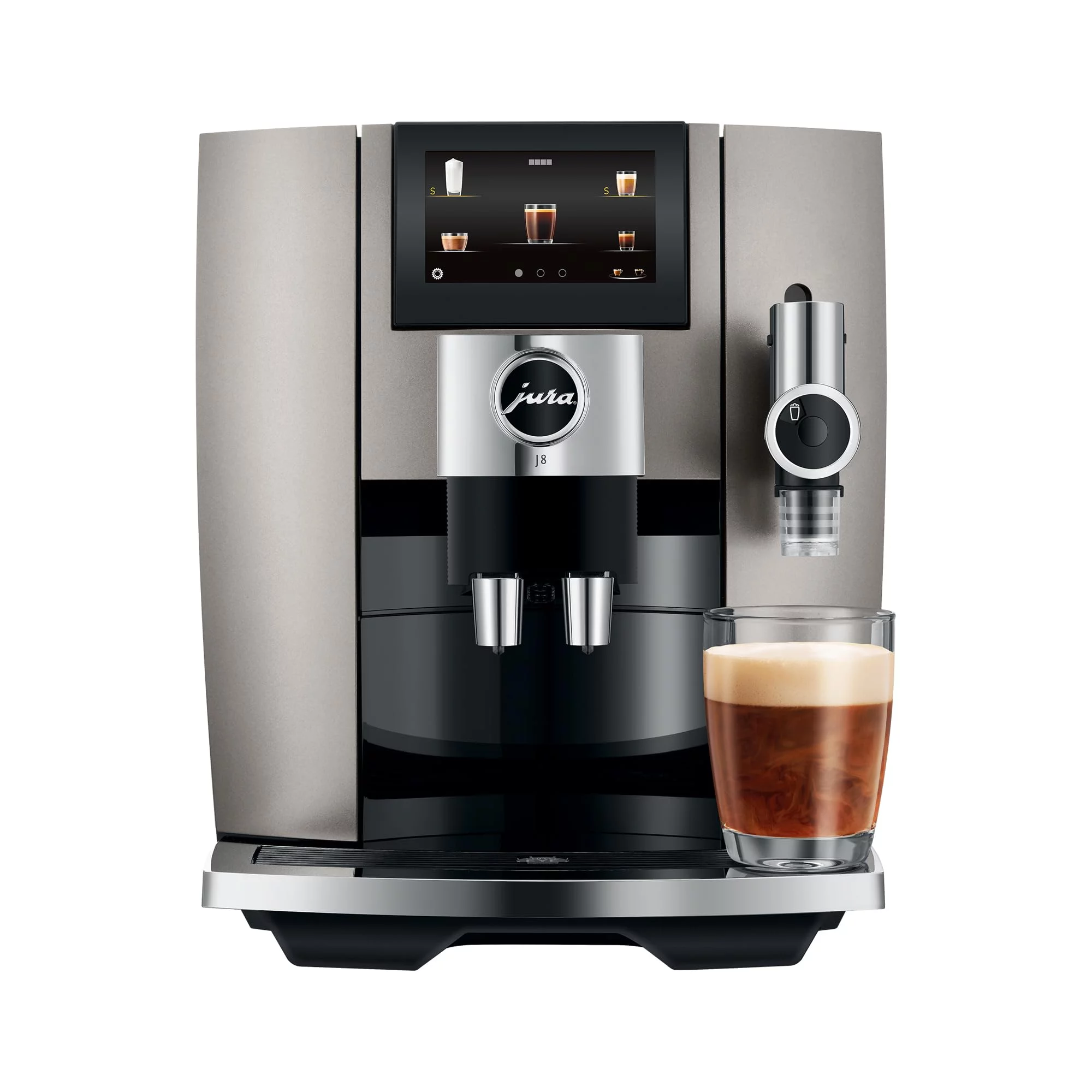 Jura J8 Coffee Machine with Unique Sweet Foam Function and Cutting Edge Technology (Midnight Silver)