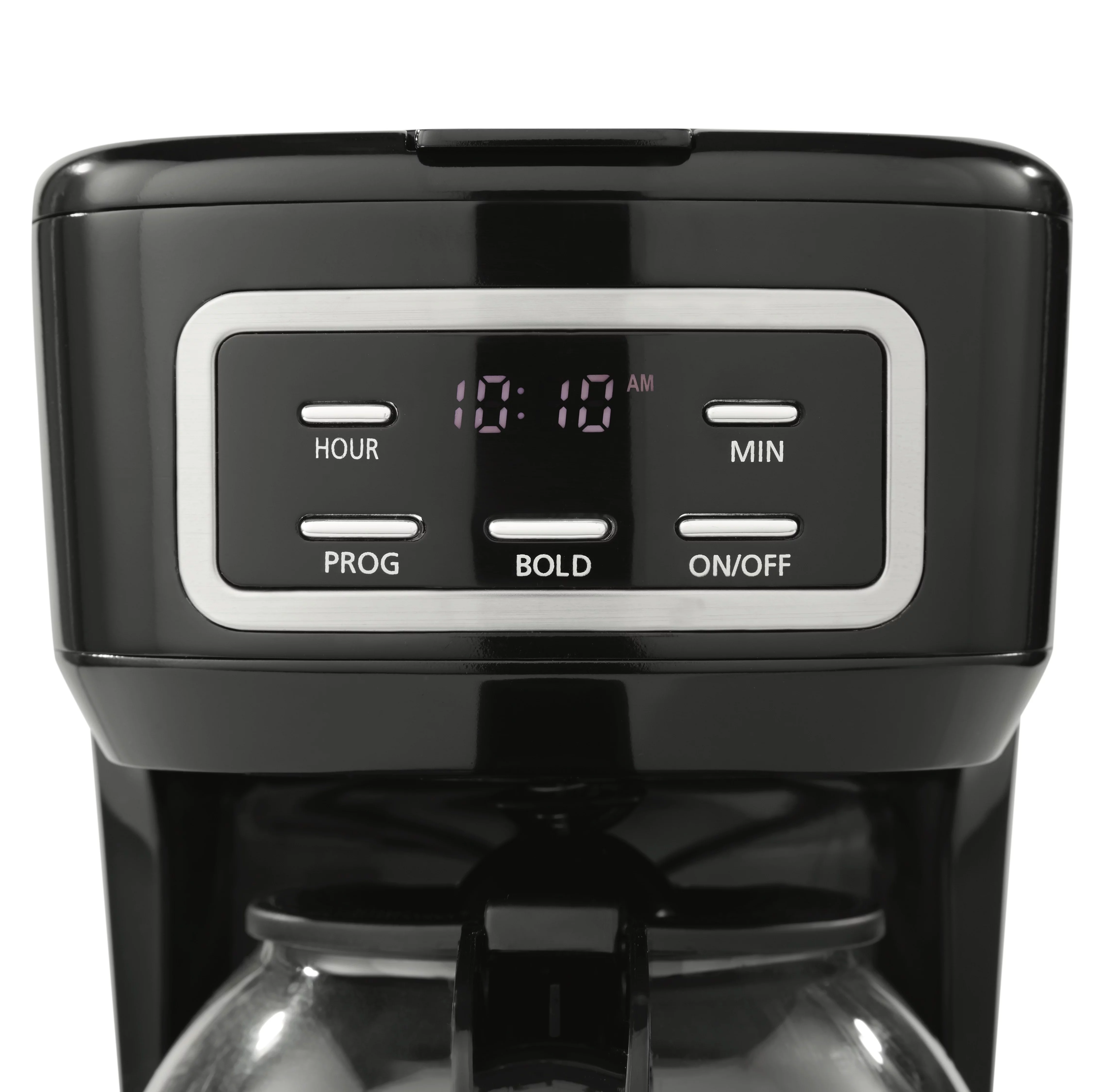 Mainstays 12 Cup Programmable Coffee Maker, 1.8 Liter Capacity, Black