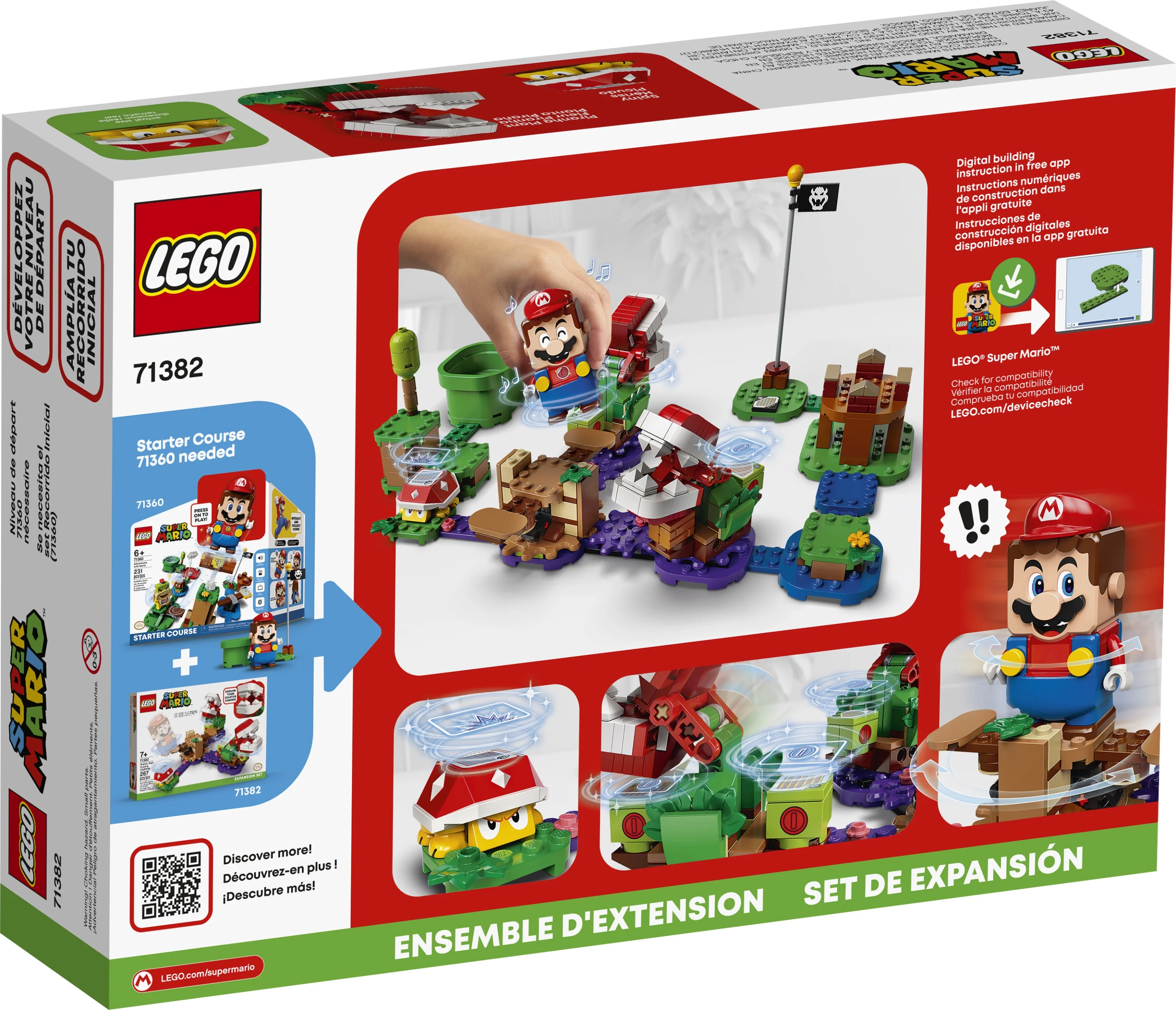 LEGO Piranha Plant Puzzling Challenge Expansion 71382 Building Set (267 Pieces)