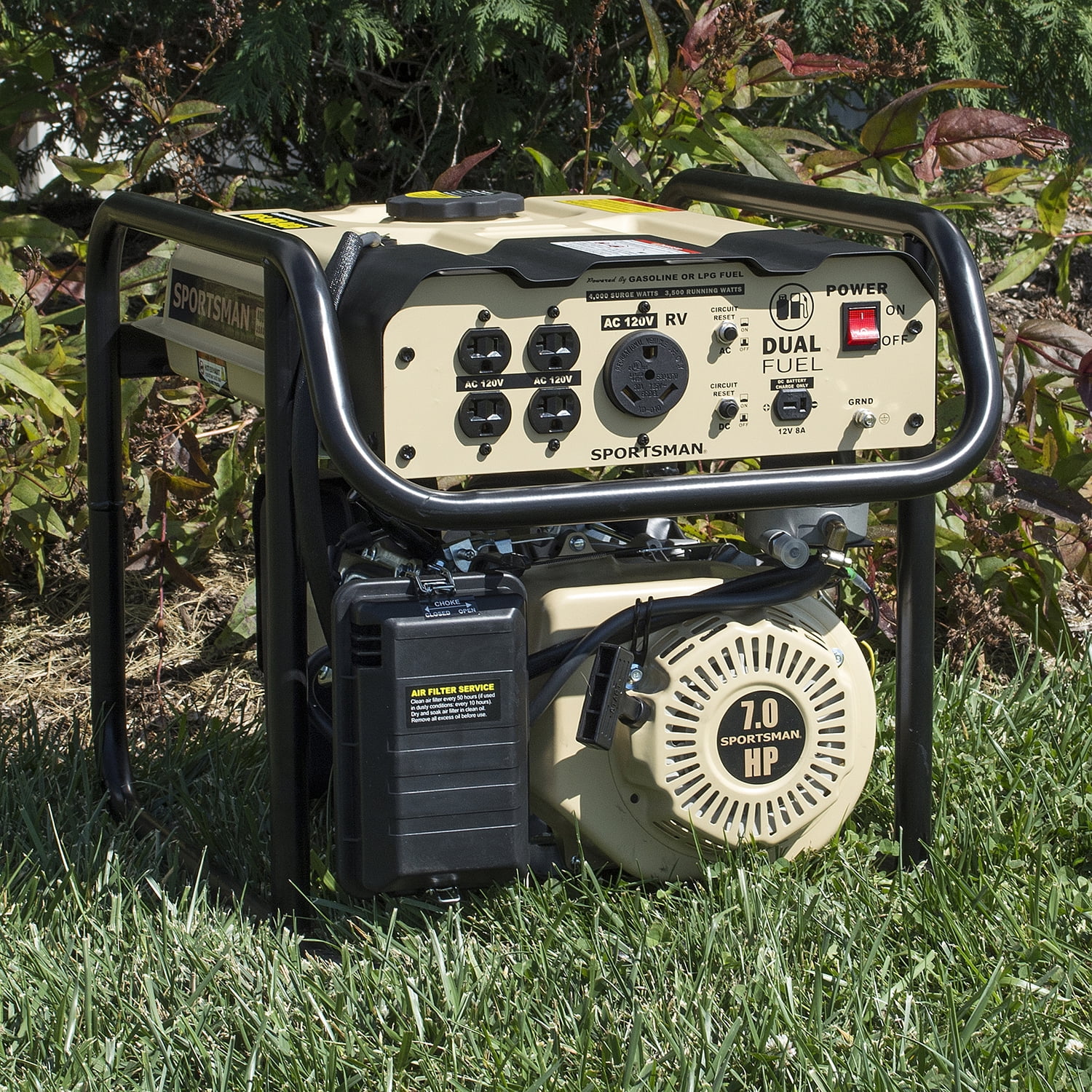 Sportsman Sandstorm 4000 Watt Dual Fuel Generator – Not CARB Approved