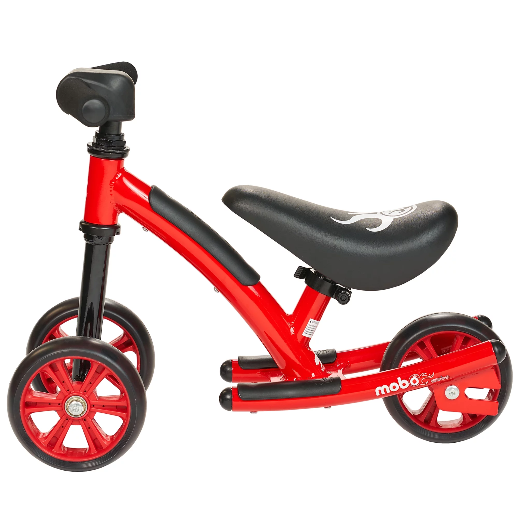 Mobo Wobo 2-in-1 Rocking Baby Balance Bike, 1-3 Years Old, Baby Ride-On Toy, Red