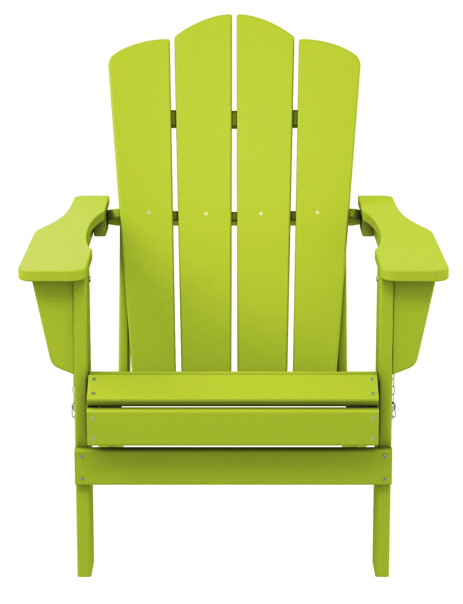 Plastic Adirondack Chair, Folding Outdoor Patio Furniture Chair, Gray