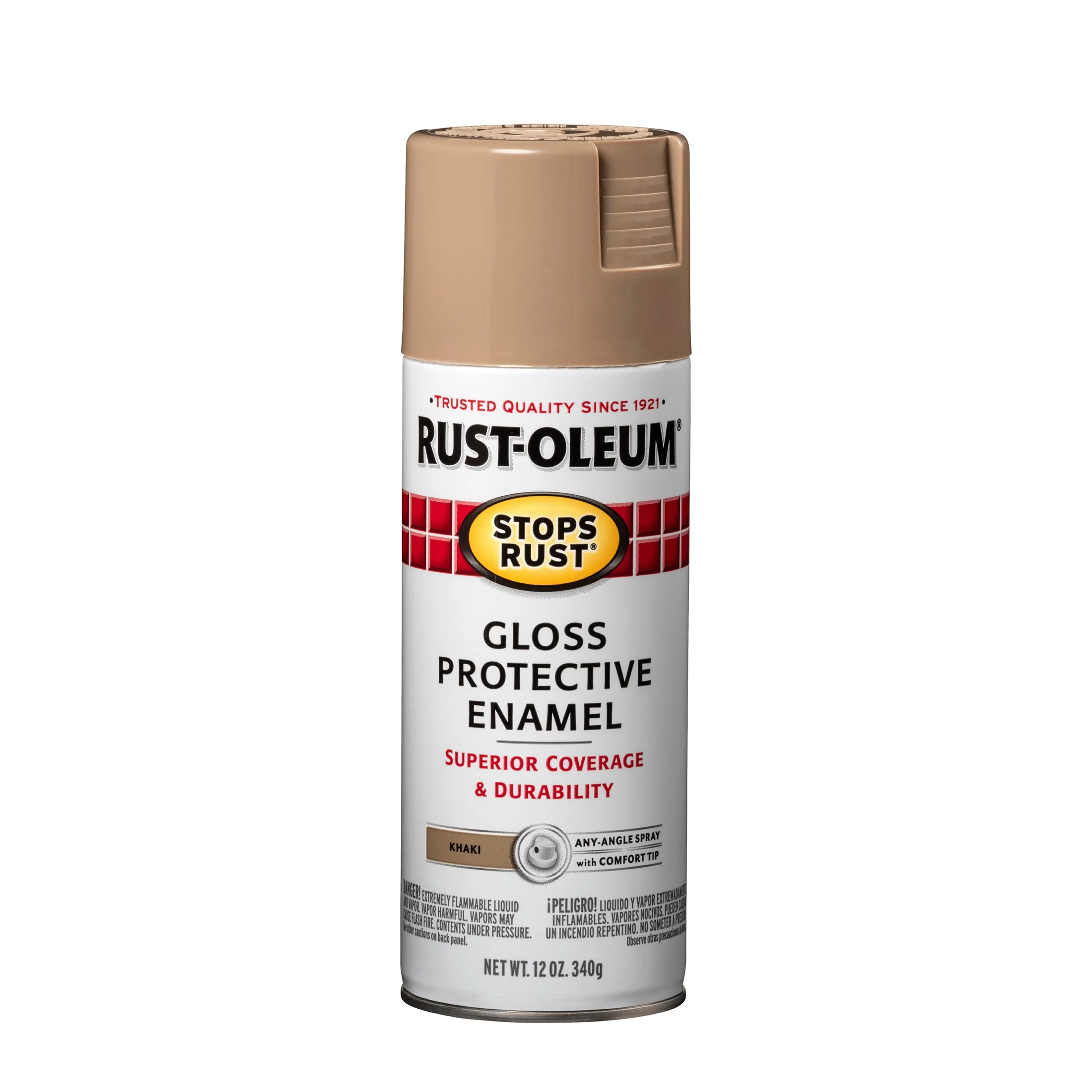 Clear, Rust-Oleum Stops Rust Satin Protective Enamel Spray Paint-285092, 12 oz