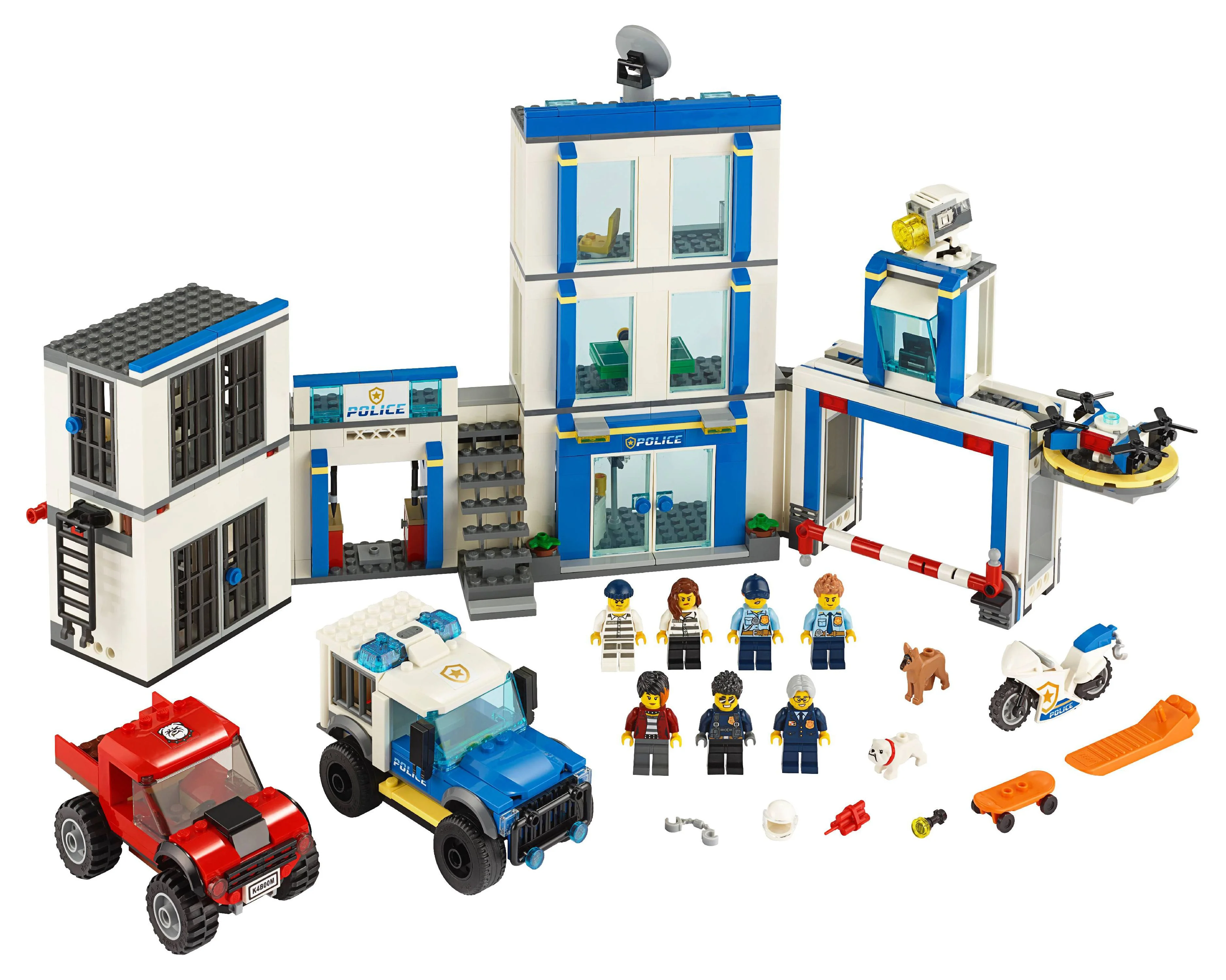 LEGO City Police Station 60246 Building Set for Kids (743 Pieces)