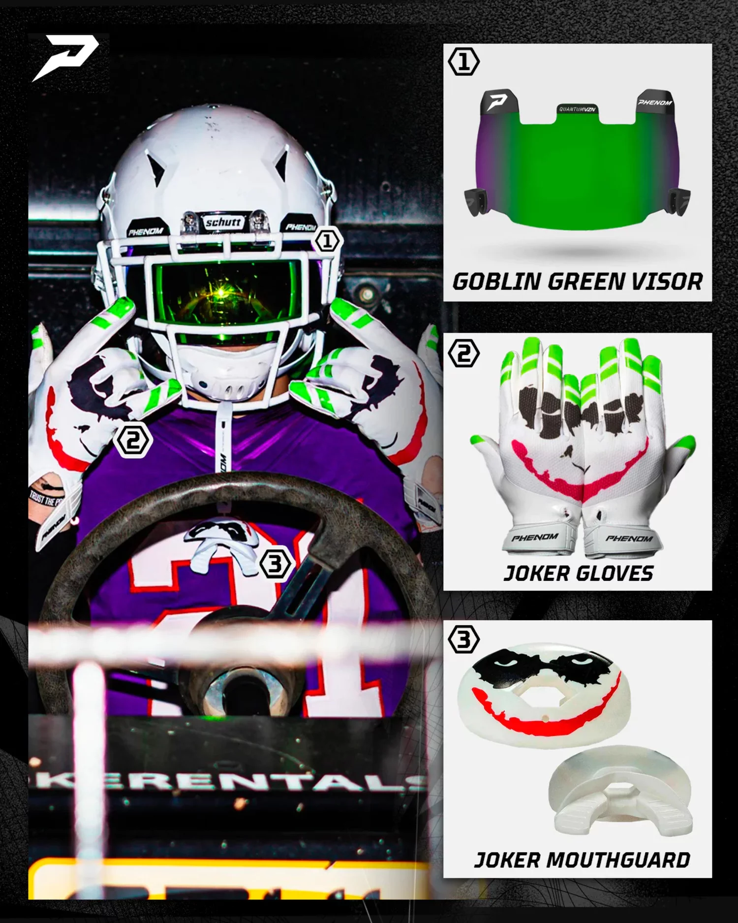 The Joker Football Gloves – VPS3 by Phenom Elite