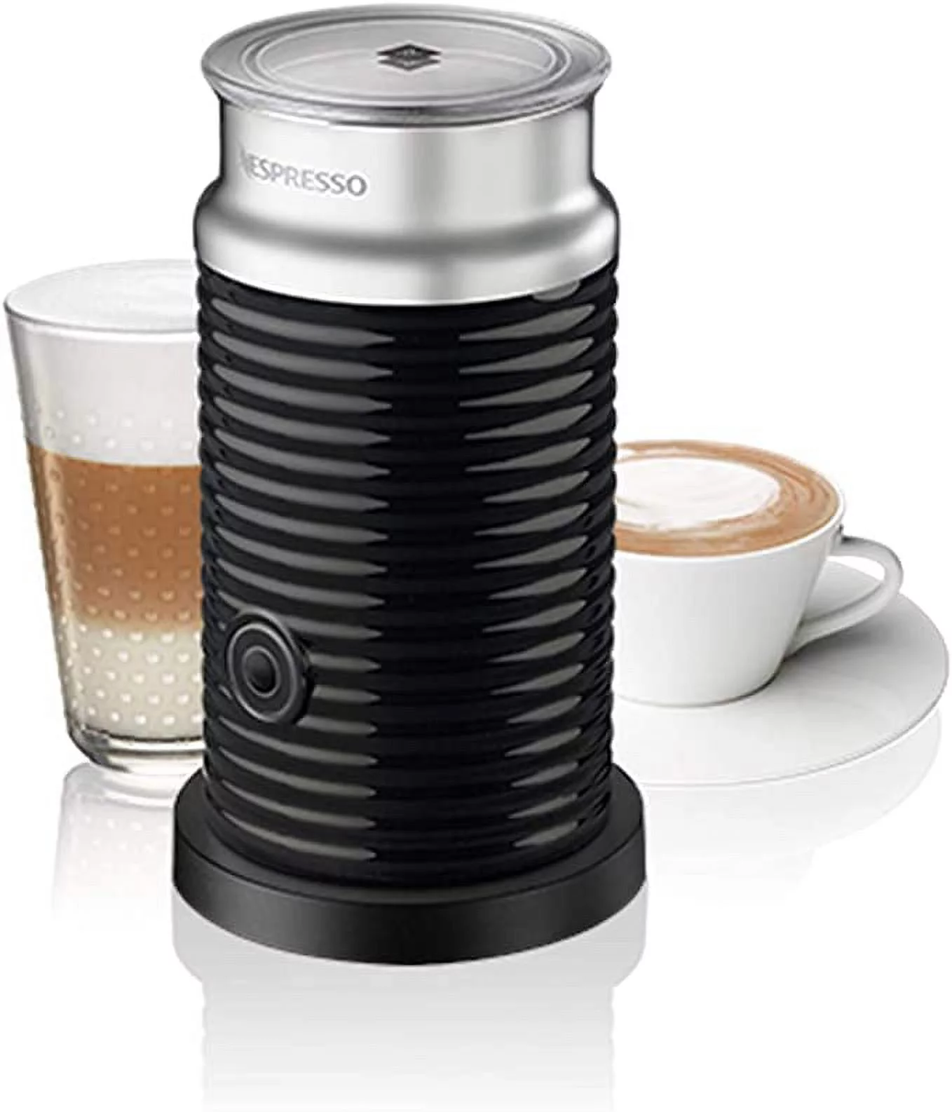 Nespresso Vertuo Next Deluxe by Breville with Aeroccino Milk Frother, Dark Chrome