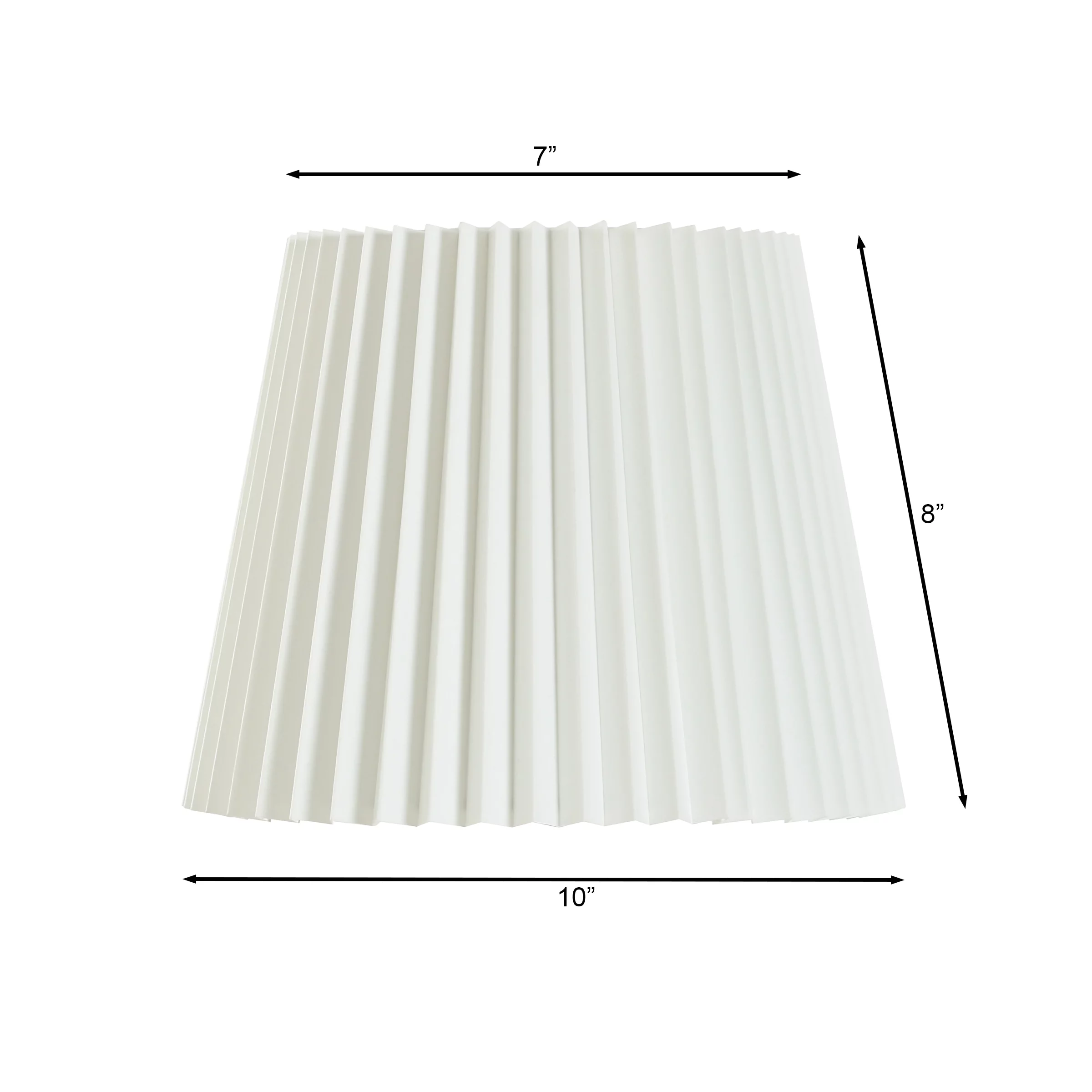 Better Homes & Gardens White Knife Pleat Accent Lamp Shade