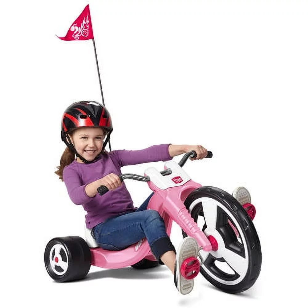 Radio Flyer Big Sport Chopper Tricycle 16 inch Front Wheel, Red, Boys and Girls Tricycle