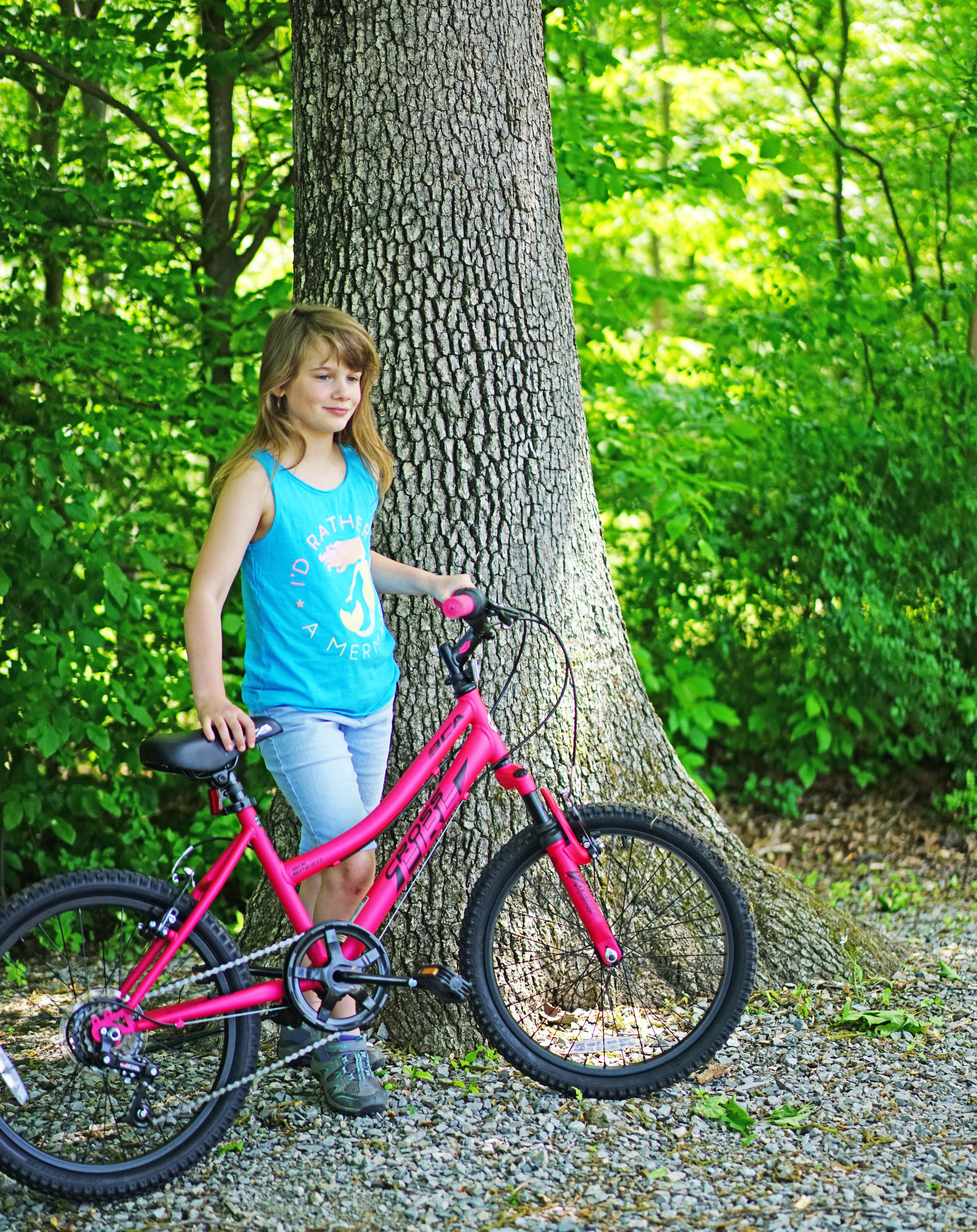 BCA 20″ Crossfire 6-Speed Girl Child Mountain Bike, Pink/Black