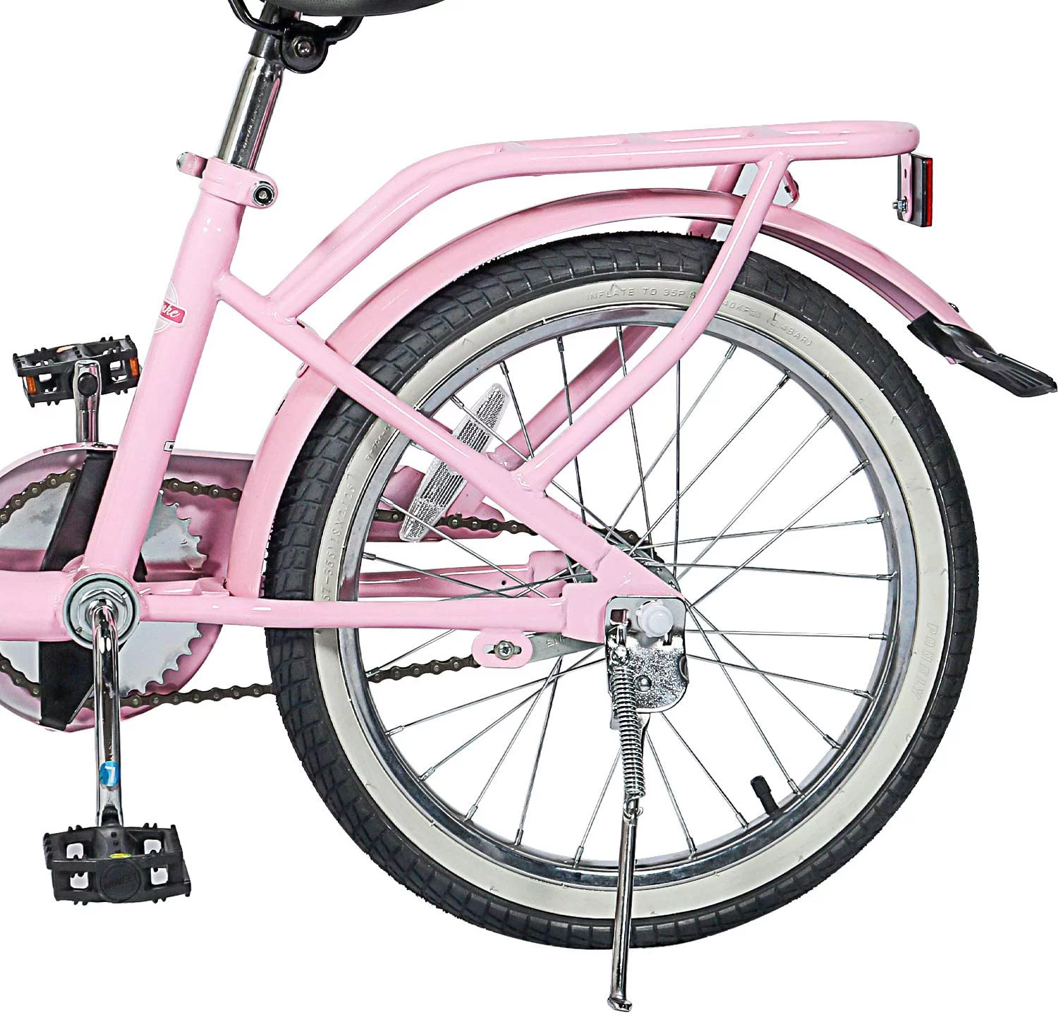 Coewske Kids Bike 18 inch Boys Girls Bicycle with Training Wheels, Pink