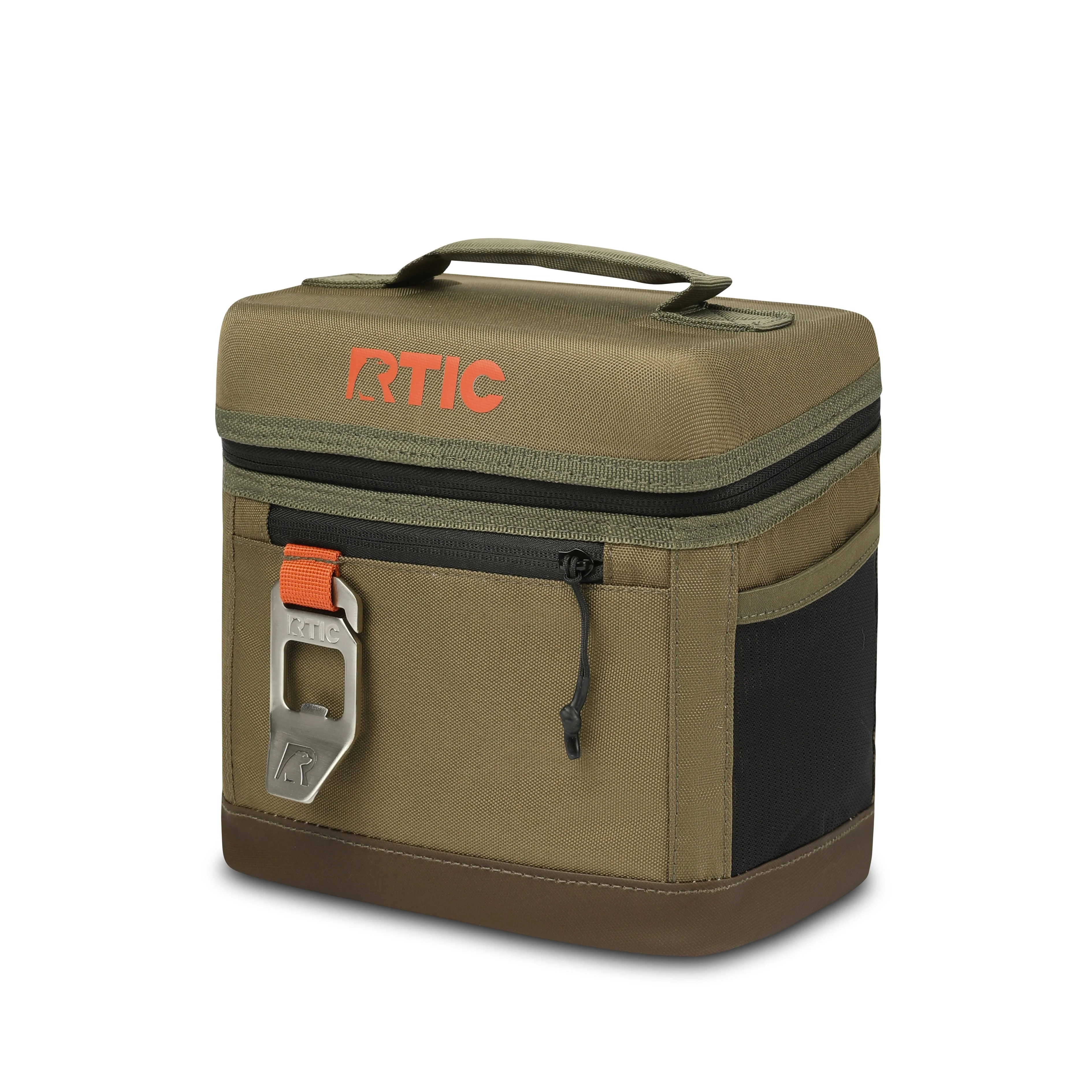 RTIC 6 Can Everyday Cooler, Insulated Soft Cooler with Collapsible Design, Black