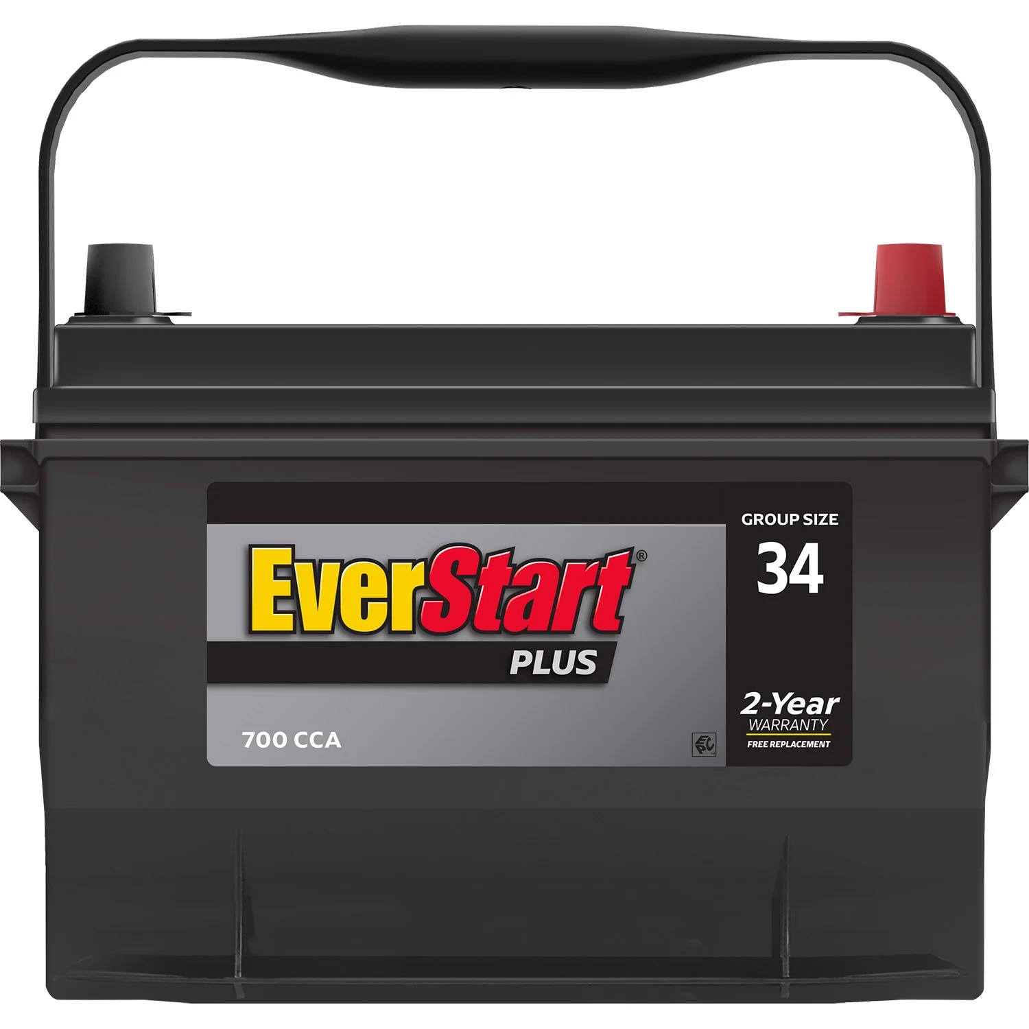 EverStart Plus Lead Acid Automotive Battery, Group Size 34 12 Volt, 700 CCA