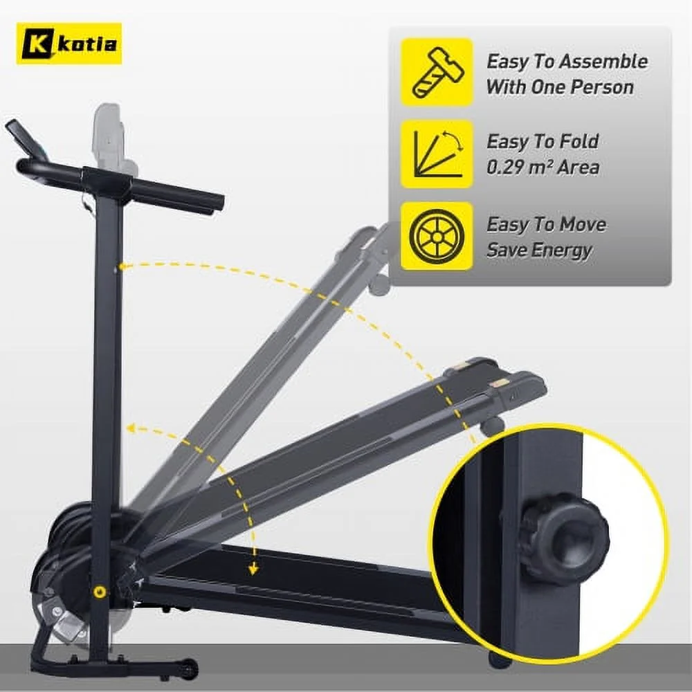 Manual Treadmill Non Electric Treadmill with 10?? Incline Small Foldable Treadmill for Apartment Home Walking Running