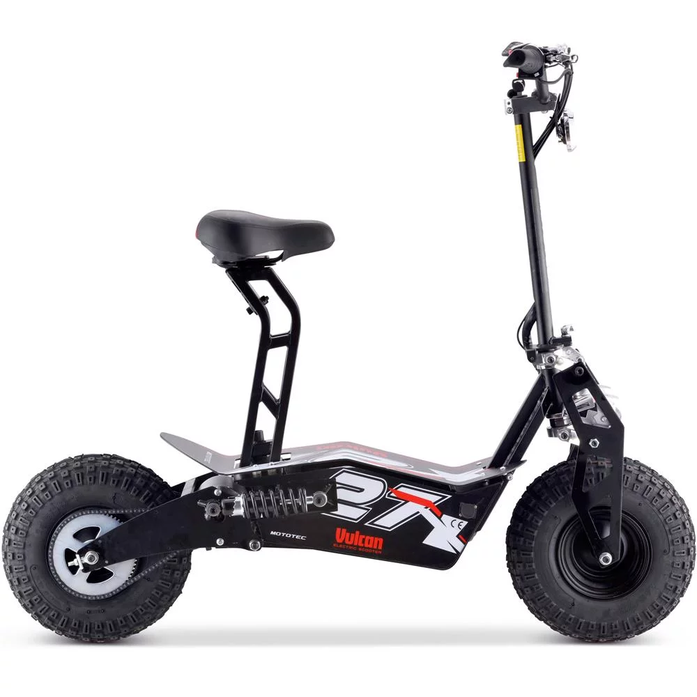 MotoTec Vulcan 48v 1600w Electric Scooter Black