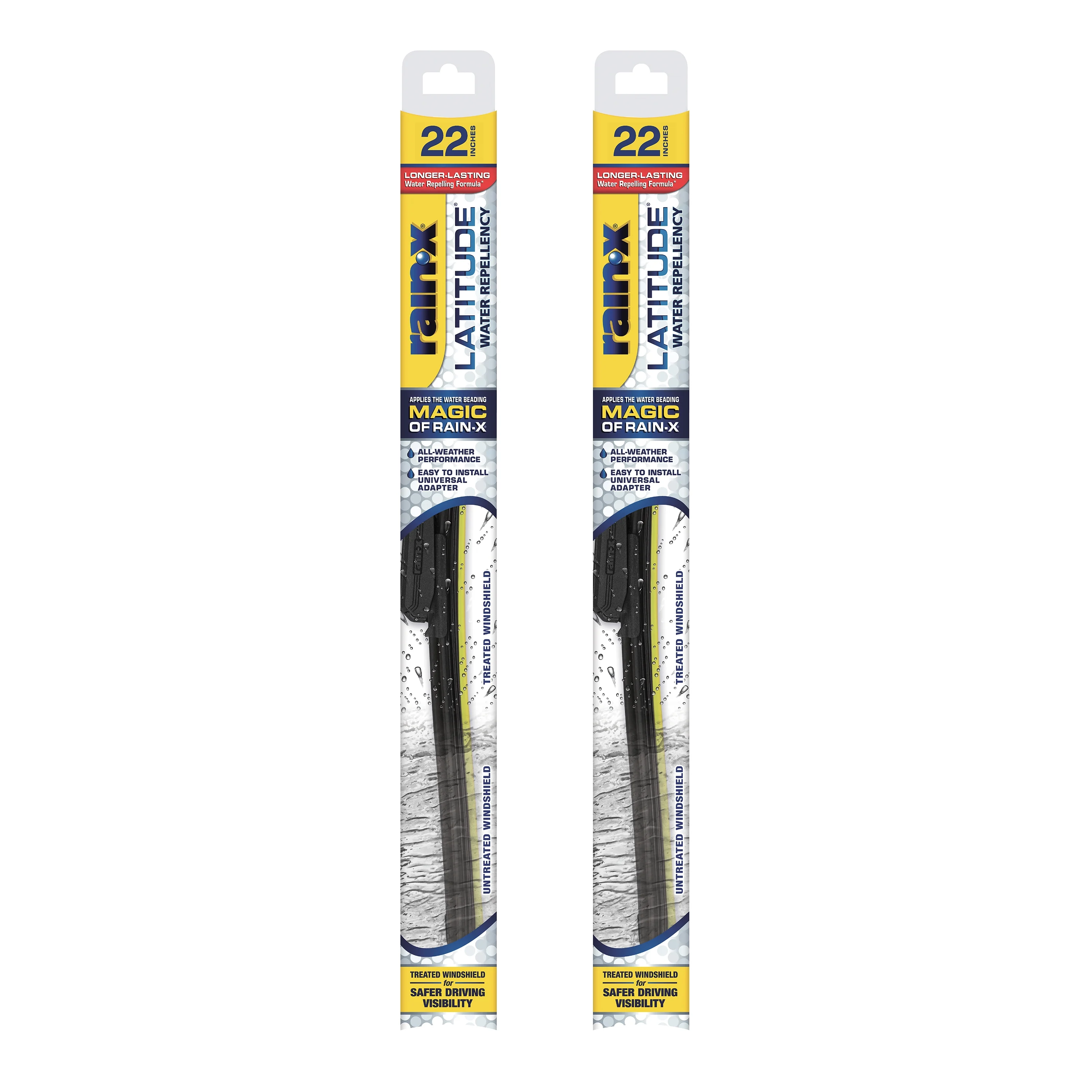 Rain-x Latitude Water Repellency Wiper Blade, 22″ 2 Pack – 810165