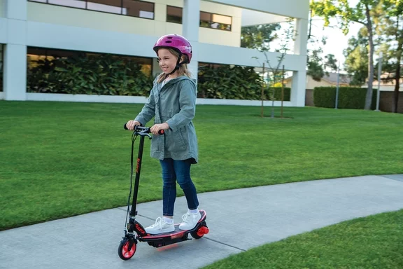 Razor Power Core E90 Glow Electric Scooter, LED Light-Up Deck, up to 10 mph, for Kids Ages 8 and up