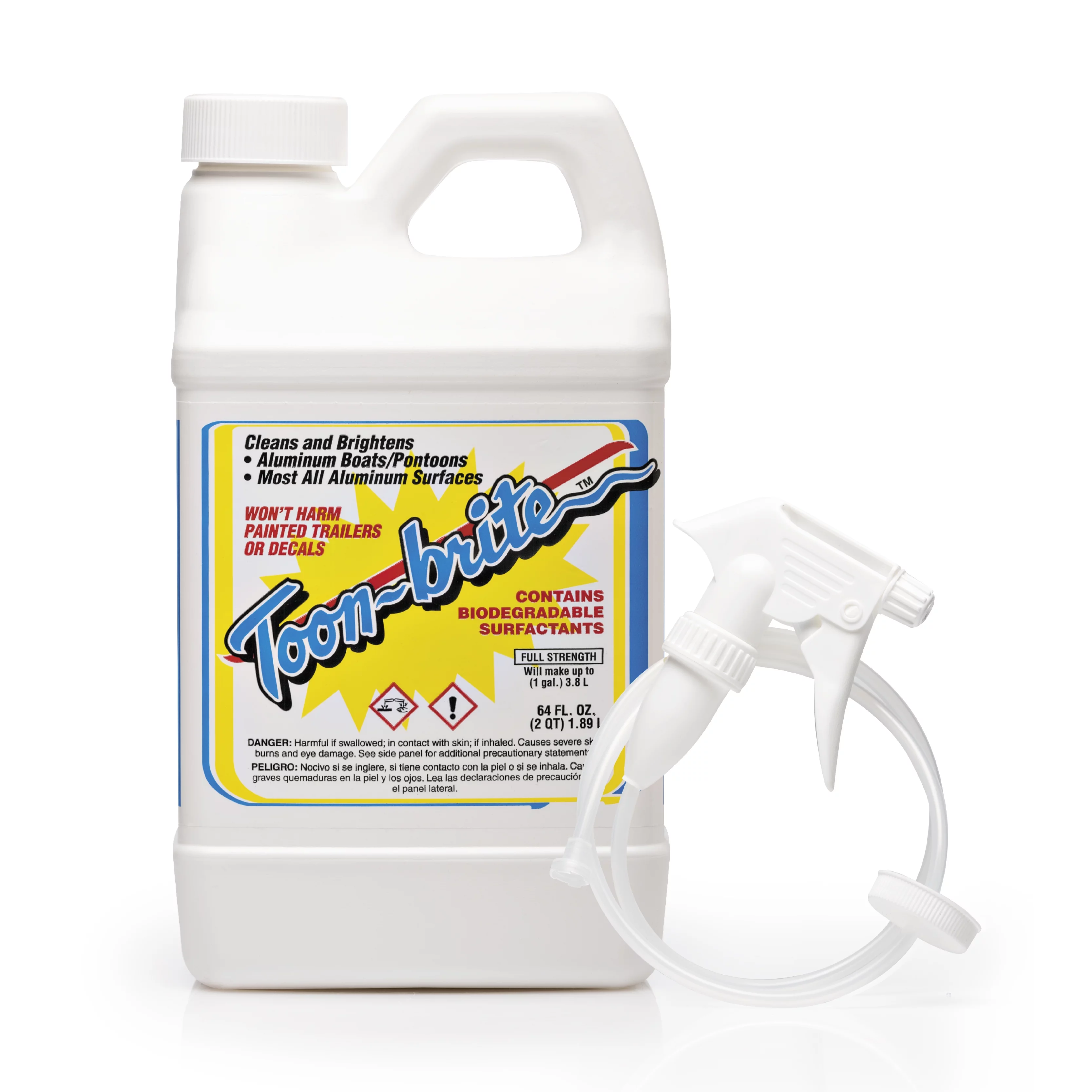 Toon-Brite Aluminum Cleaner 1/2 Gallon with Sprayer, Boat Accessories