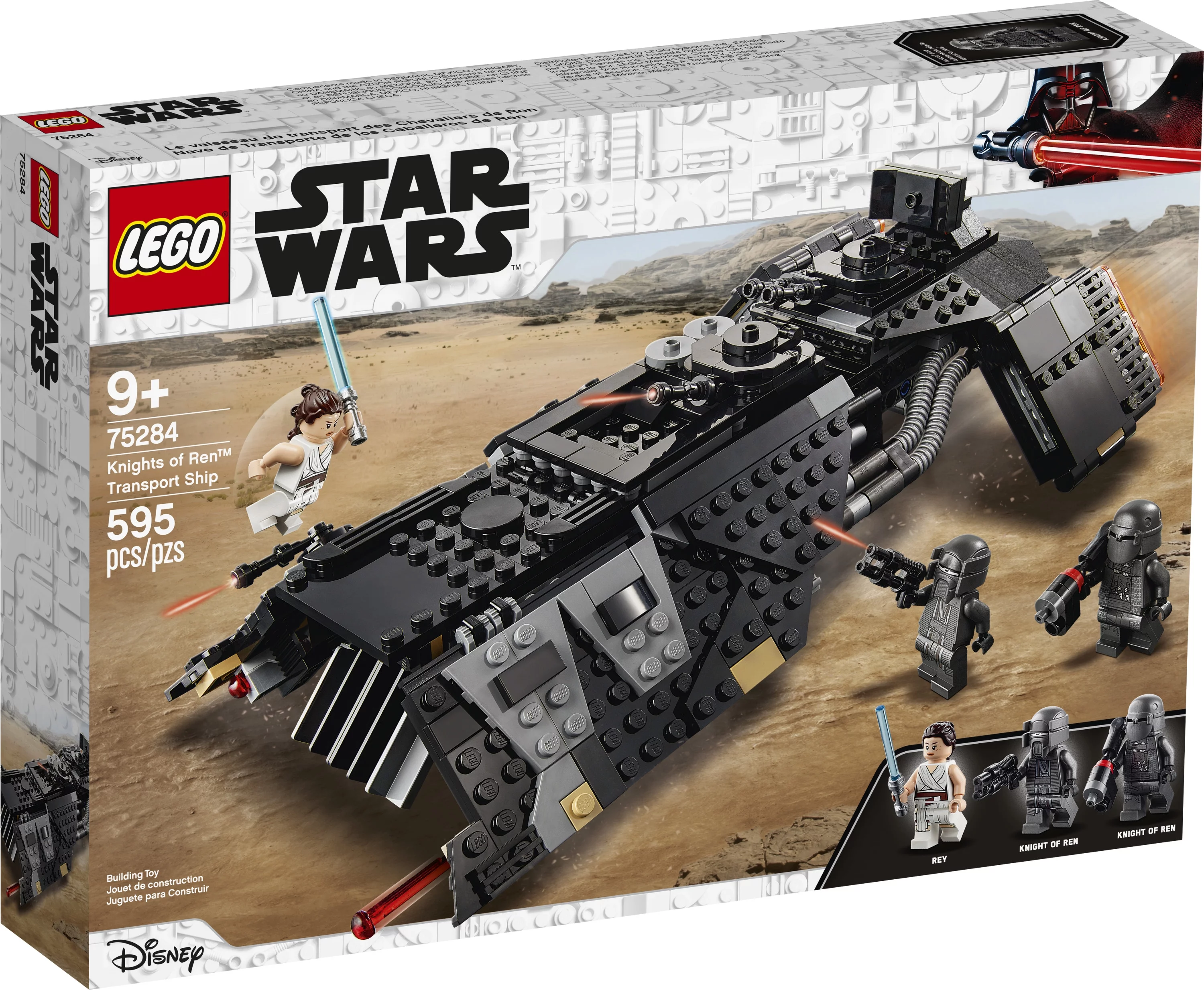 LEGO Star Wars: The Rise of Skywalker Knights of Ren Transport Ship 75284 Spacecraft Building Toy for Creative Play (595 Pieces)