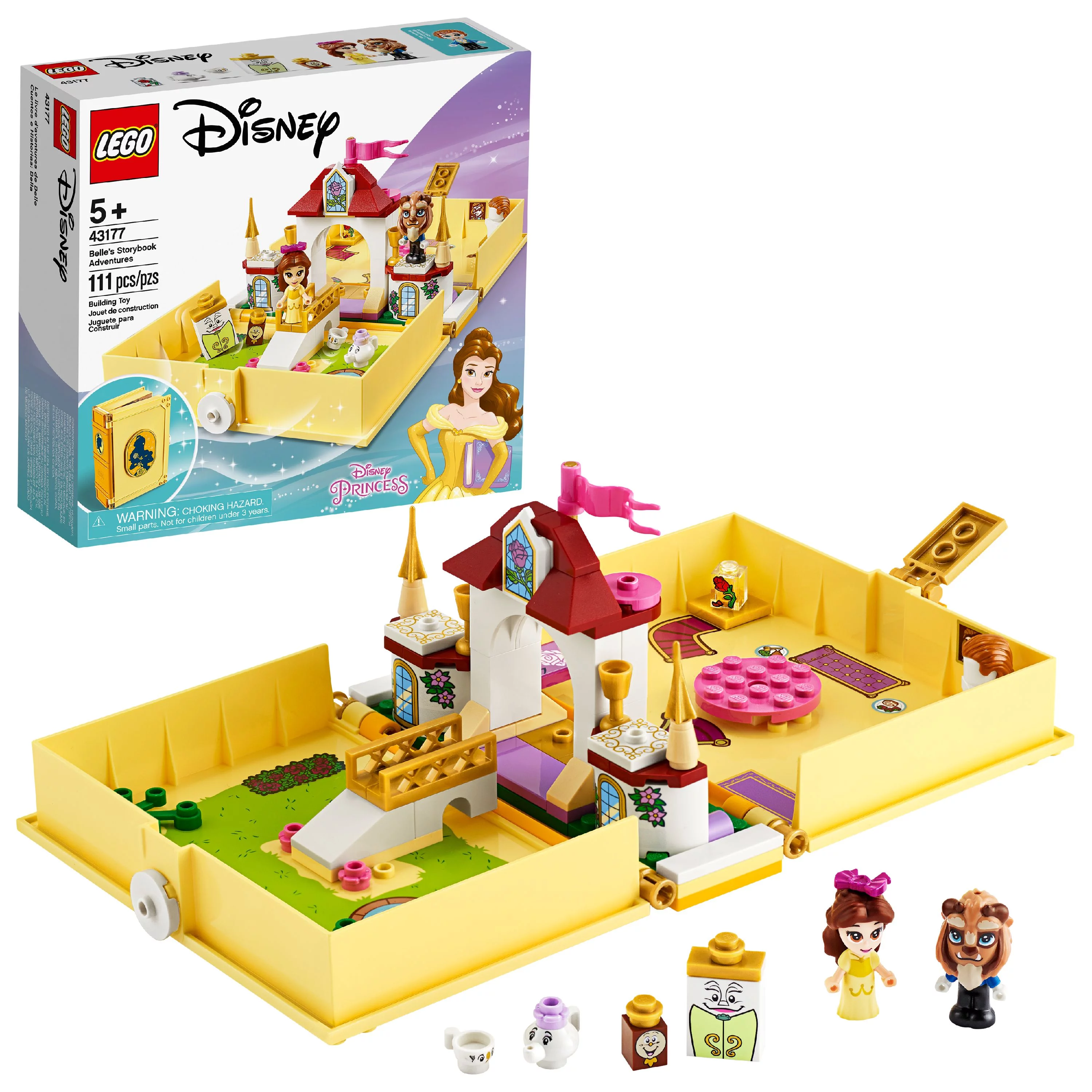 LEGO Disney Belle’s Storybook Adventures 43177 Building Kit Toy (111 Pieces)