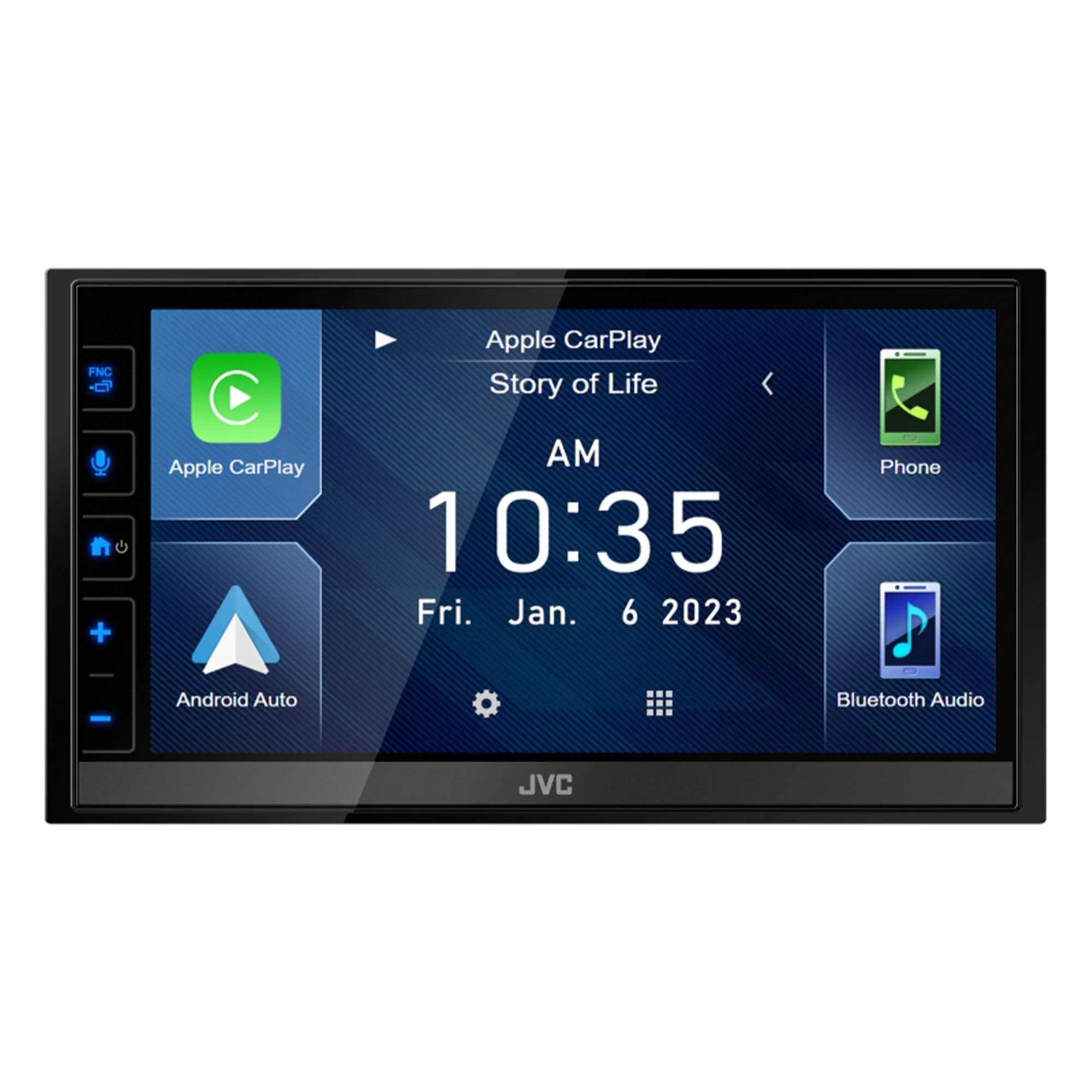 New JVC KW-M785BW 6.8″ Shallow-Chassis Digital Multimedia Receiver with Bluetooth